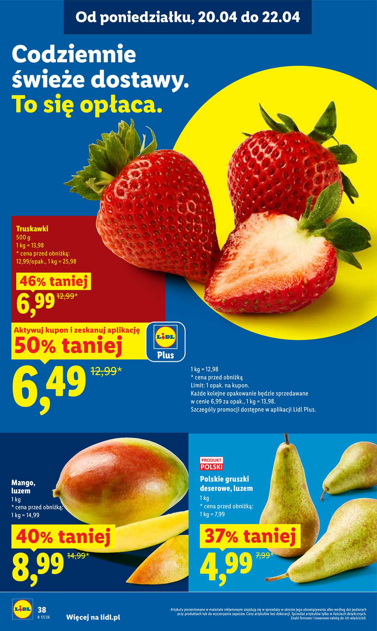 Leták Lidl Polsko 20.4.-22.4.2026 - Zpravodaj platný od 20.04 do 22.04 strana 38