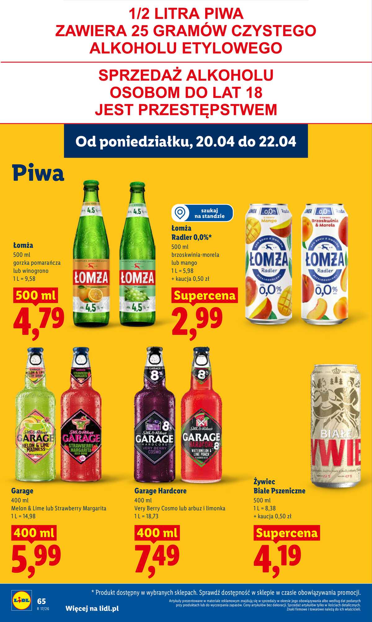 Leták Lidl Polsko 20.4.-22.4.2026 - Zpravodaj platný od 20.04 do 22.04 strana 68