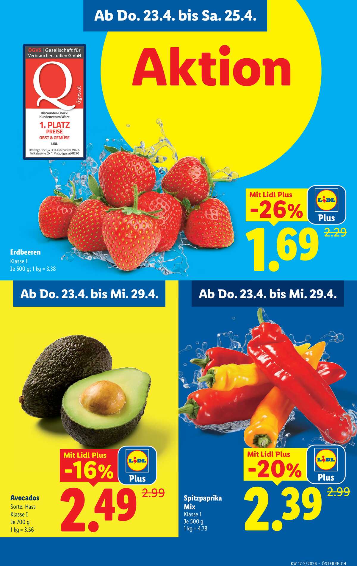 Leták Lidl Rakousko 23.4.-29.4.2026 strana 3