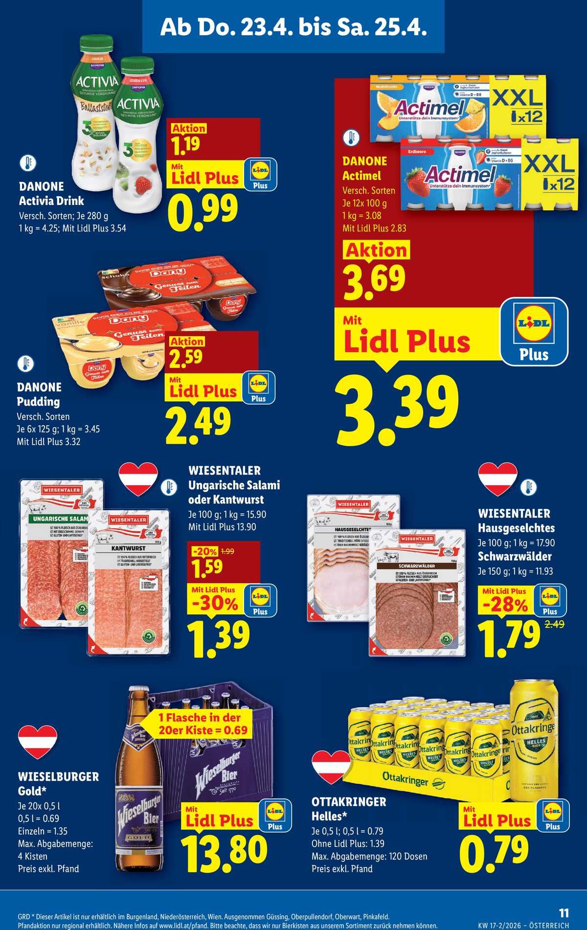 Leták Lidl Rakousko 23.4.-29.4.2026 strana 13