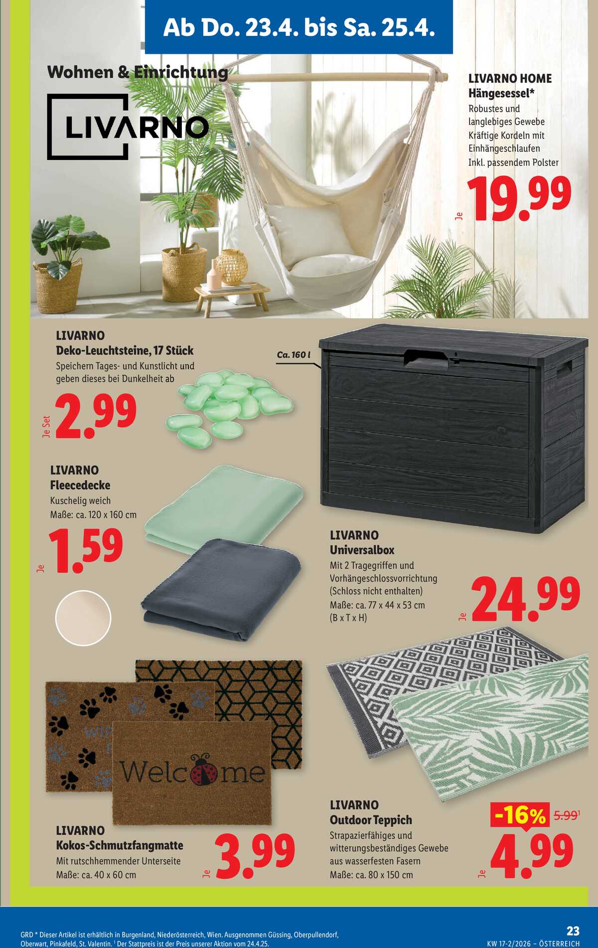 Leták Lidl Rakousko 23.4.-29.4.2026 strana 25