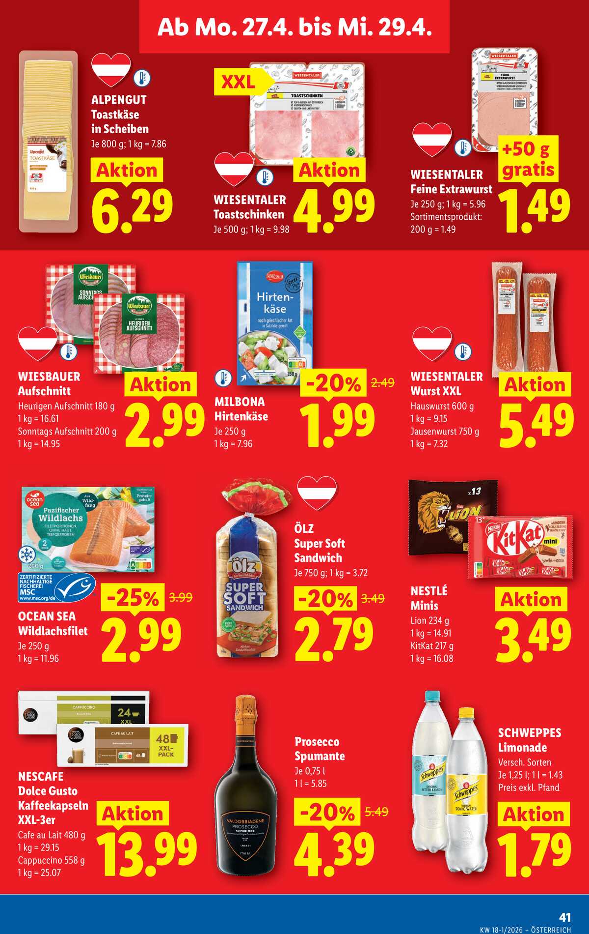 Leták Lidl Rakousko 23.4.-29.4.2026 strana 46