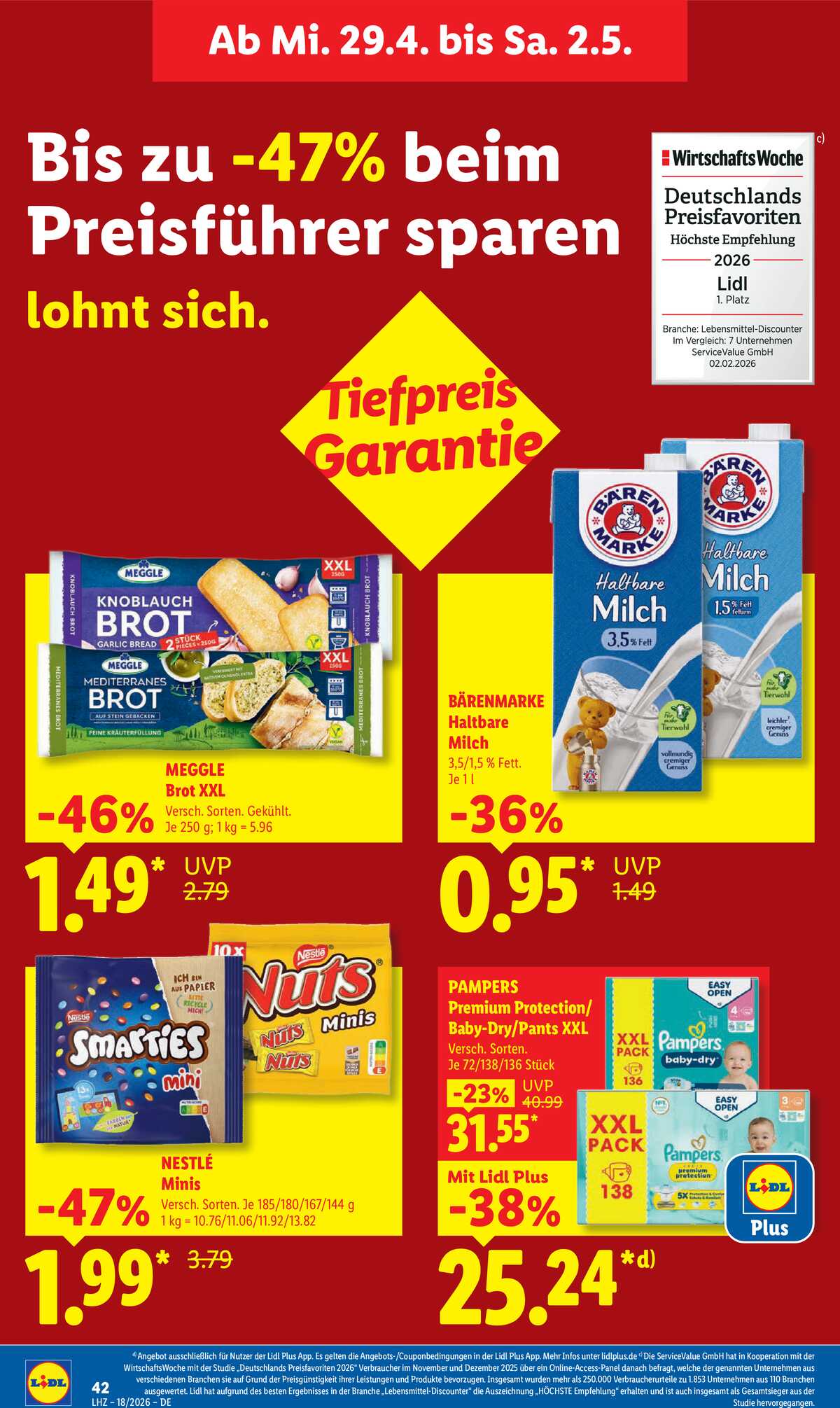 Leták Lidl Německo 27.4.-2.5.2026 strana 62