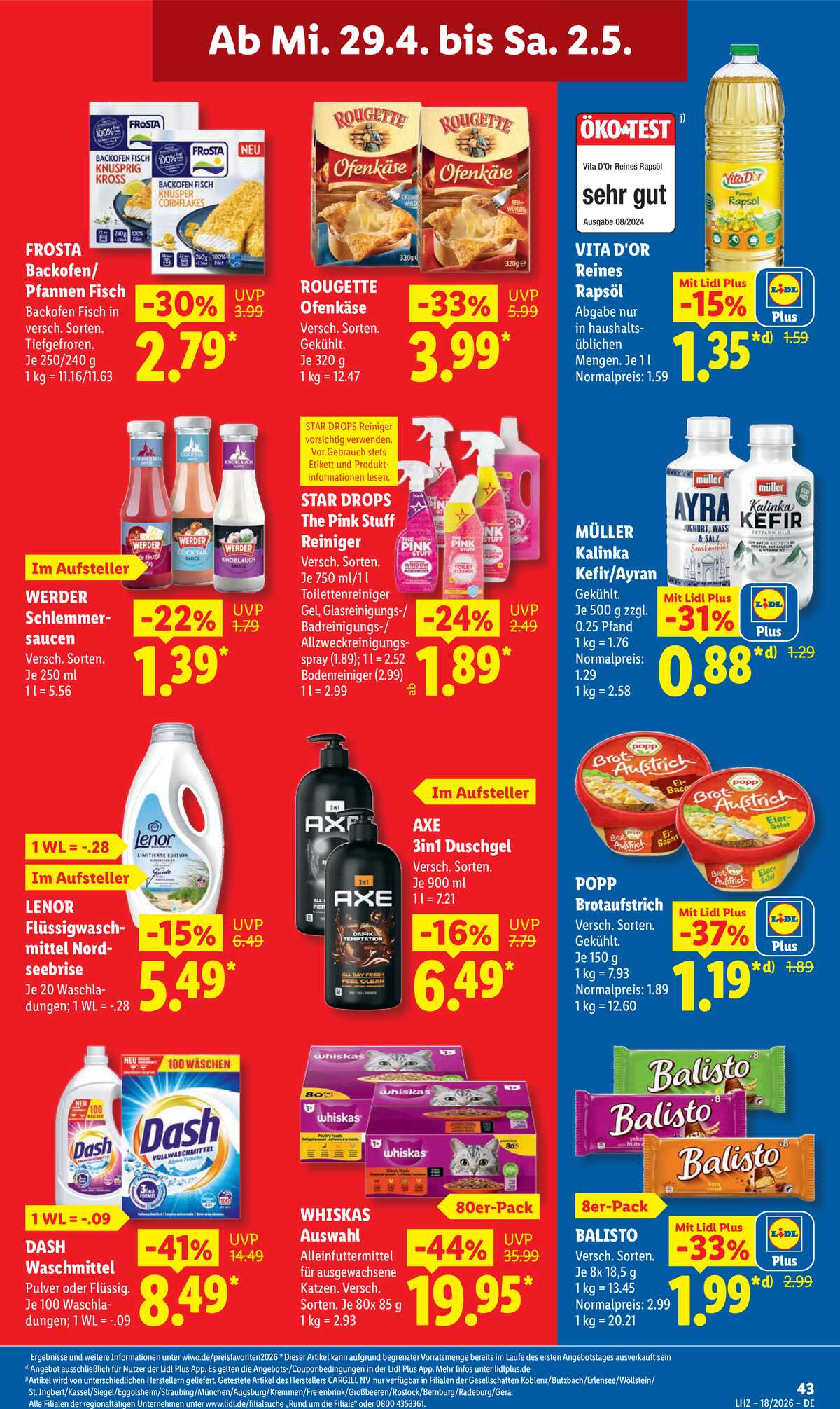 Leták Lidl Německo 27.4.-2.5.2026 strana 63