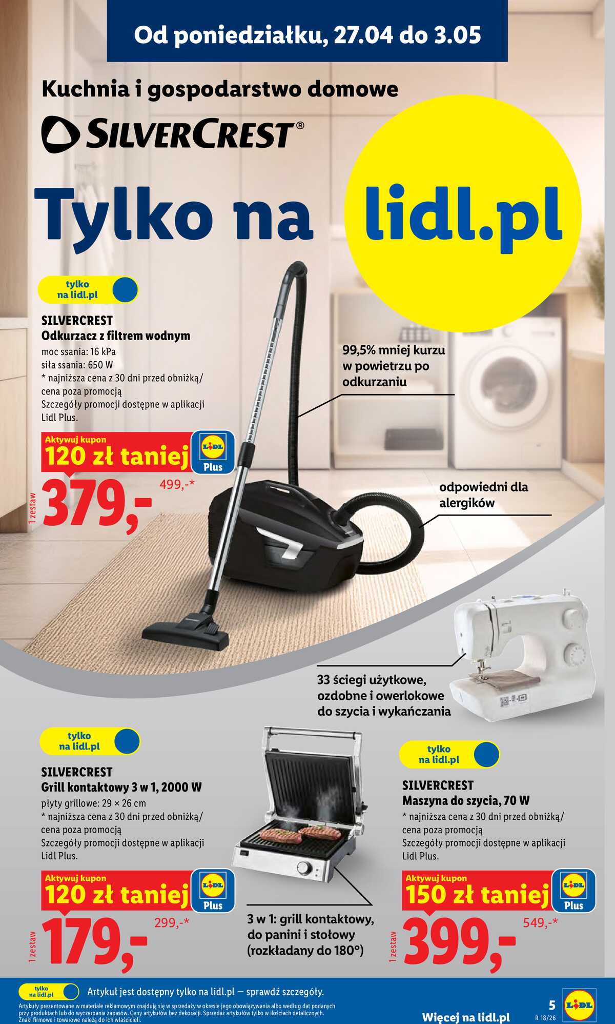 Leták Lidl Polsko 27.4.-2.5.2026 - Katalog platný od 27.04 strana 5