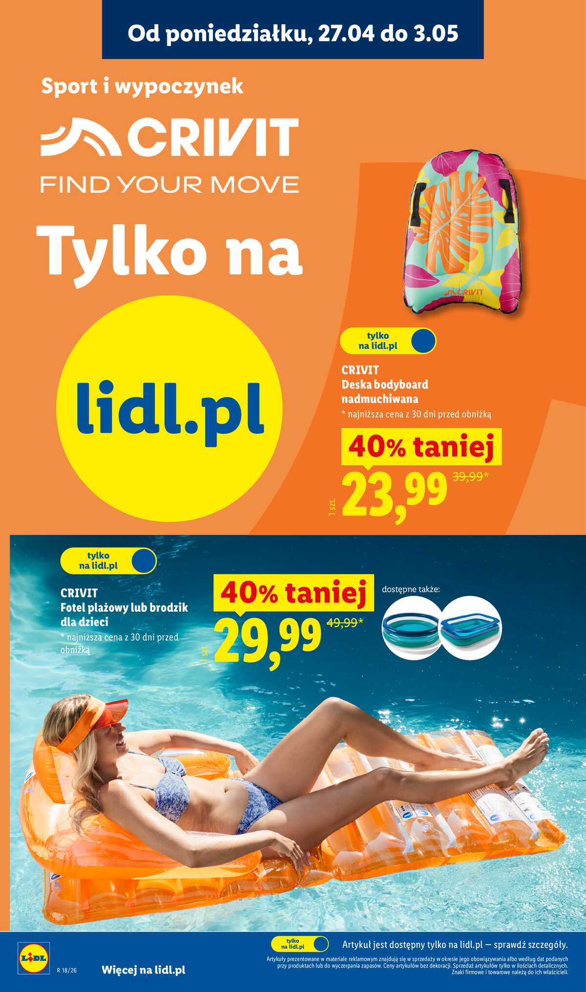 Leták Lidl Polsko 27.4.-2.5.2026 - Katalog platný od 27.04 strana 30