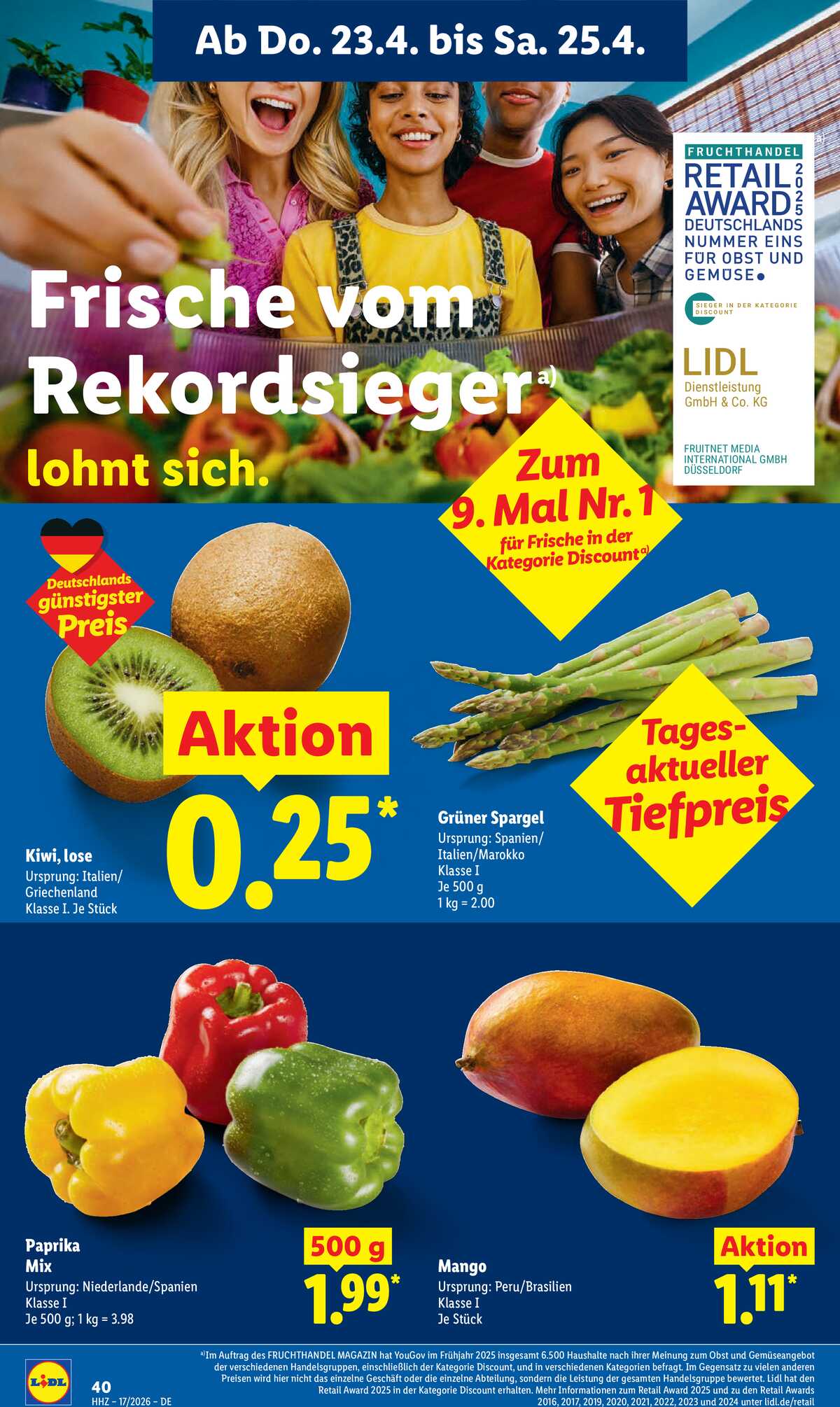 Leták Lidl Německo 20.4.-25.4.2026 strana 62