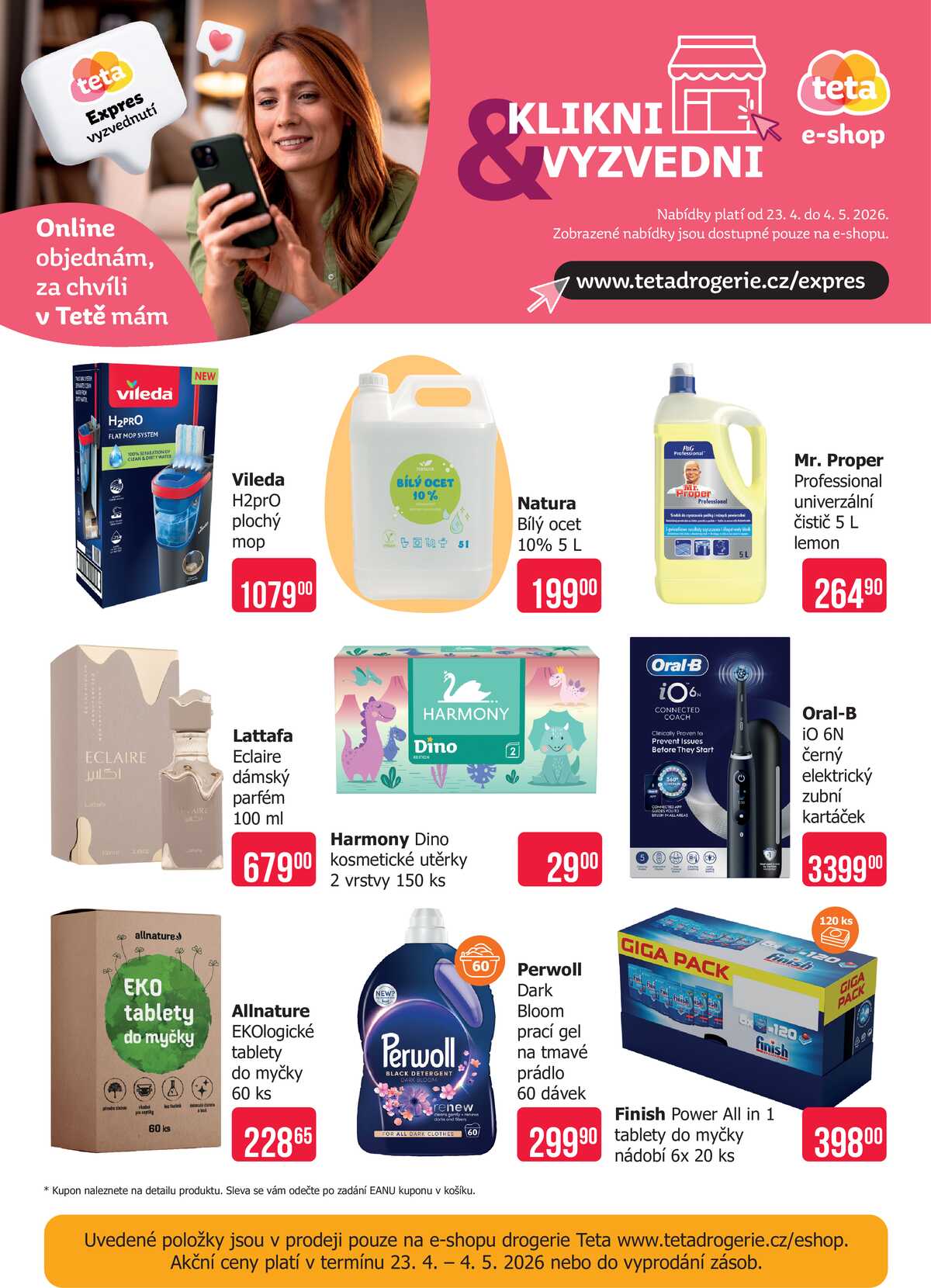Teta drogerie eshop od 23.4. do 4.5.2026 strana 1
