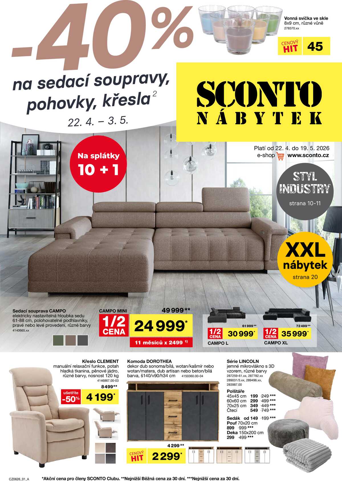 Sconto nábytek od 22.4. do 19.5.2026 strana 1