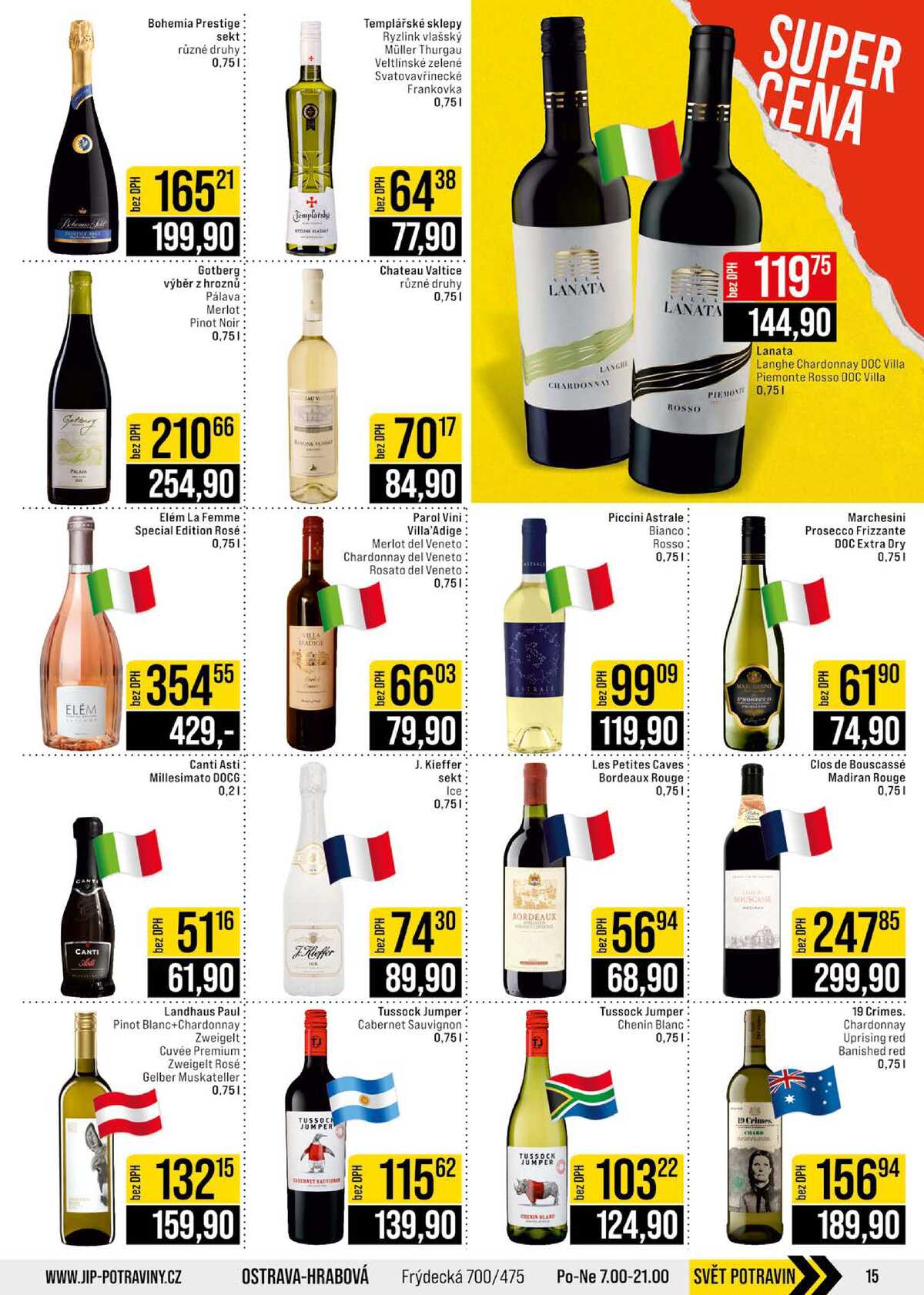JIP Cash & Carry Brno, Praha, Ostrava, Jilemnice, Pardubice, Ostrava, Karlovy Vary, Olomouc a Zlín od 15.4. do 21.4.2026 strana 15