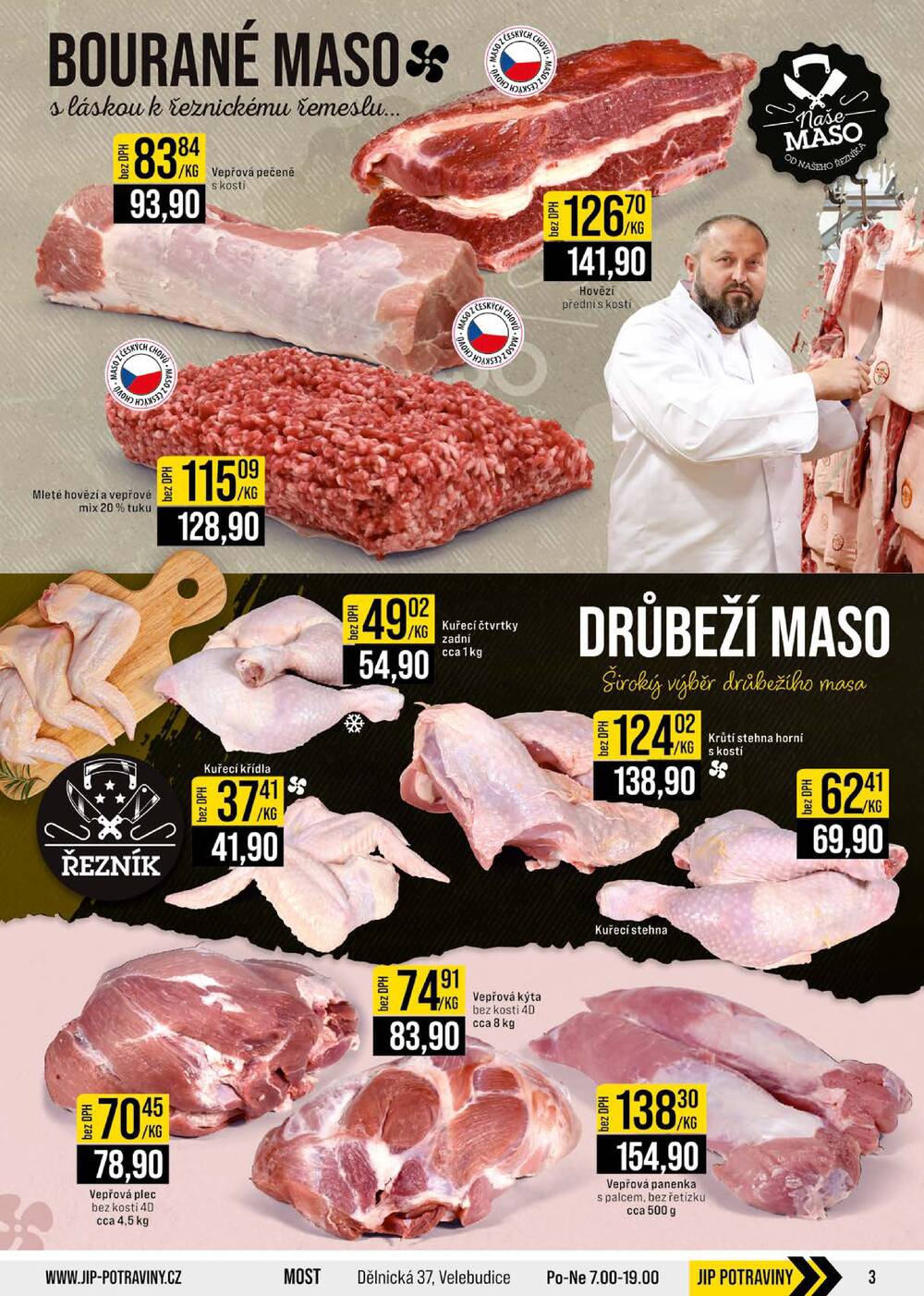 JIP Cash & Carry Brno, Praha, Ostrava, Jilemnice, Pardubice, Ostrava, Karlovy Vary, Olomouc a Zlín od 15.4. do 21.4.2026