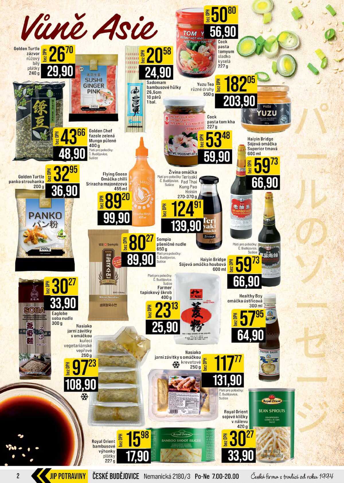 JIP Cash & Carry České Budějovice, Most, Náchod, Polička, Sušice a Svoboda nad Úpou od 15.4. do 21.4.2026 strana 2