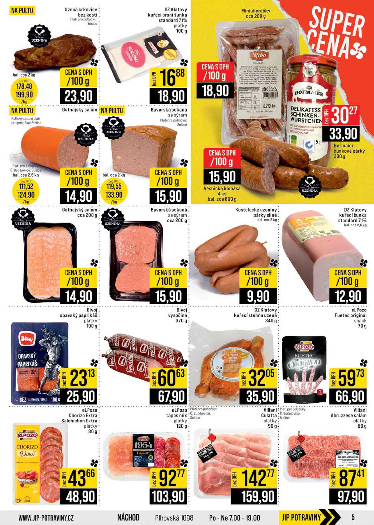 JIP Cash & Carry České Budějovice, Most, Náchod, Polička, Sušice a Svoboda nad Úpou od 15.4. do 21.4.2026 strana 5