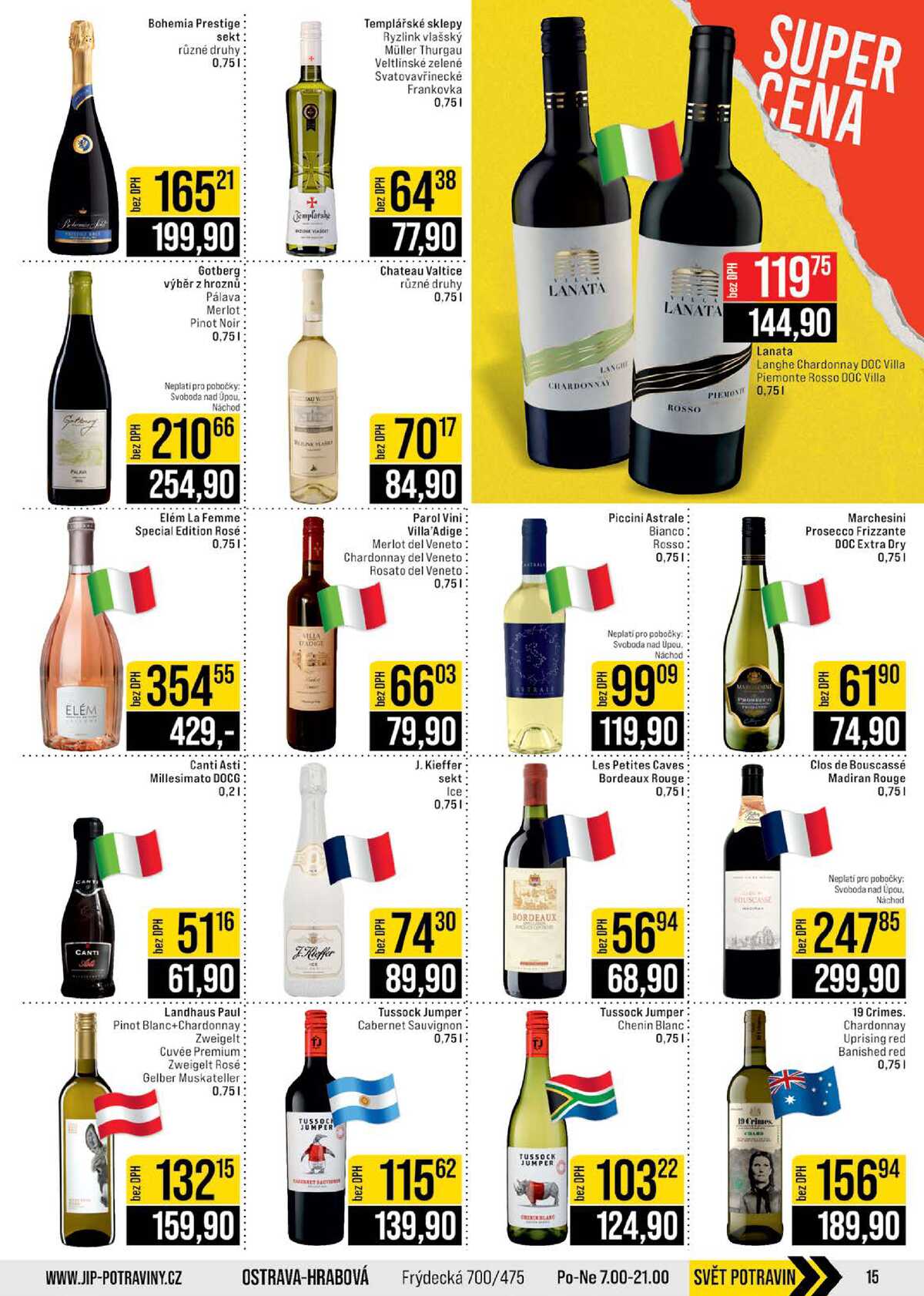 JIP Cash & Carry České Budějovice, Most, Náchod, Polička, Sušice a Svoboda nad Úpou od 15.4. do 21.4.2026 strana 15