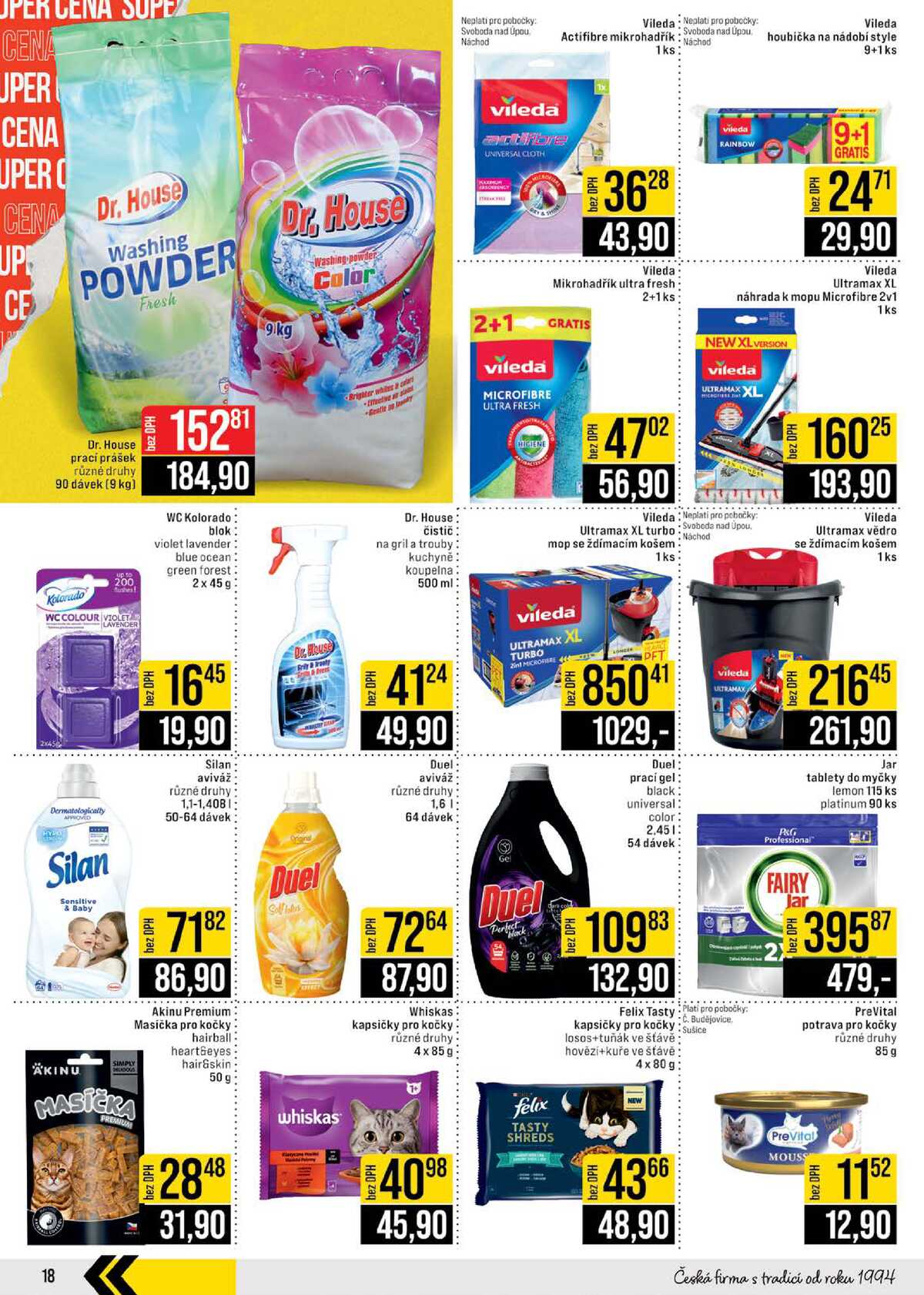 JIP Cash & Carry České Budějovice, Most, Náchod, Polička, Sušice a Svoboda nad Úpou od 15.4. do 21.4.2026 strana 18