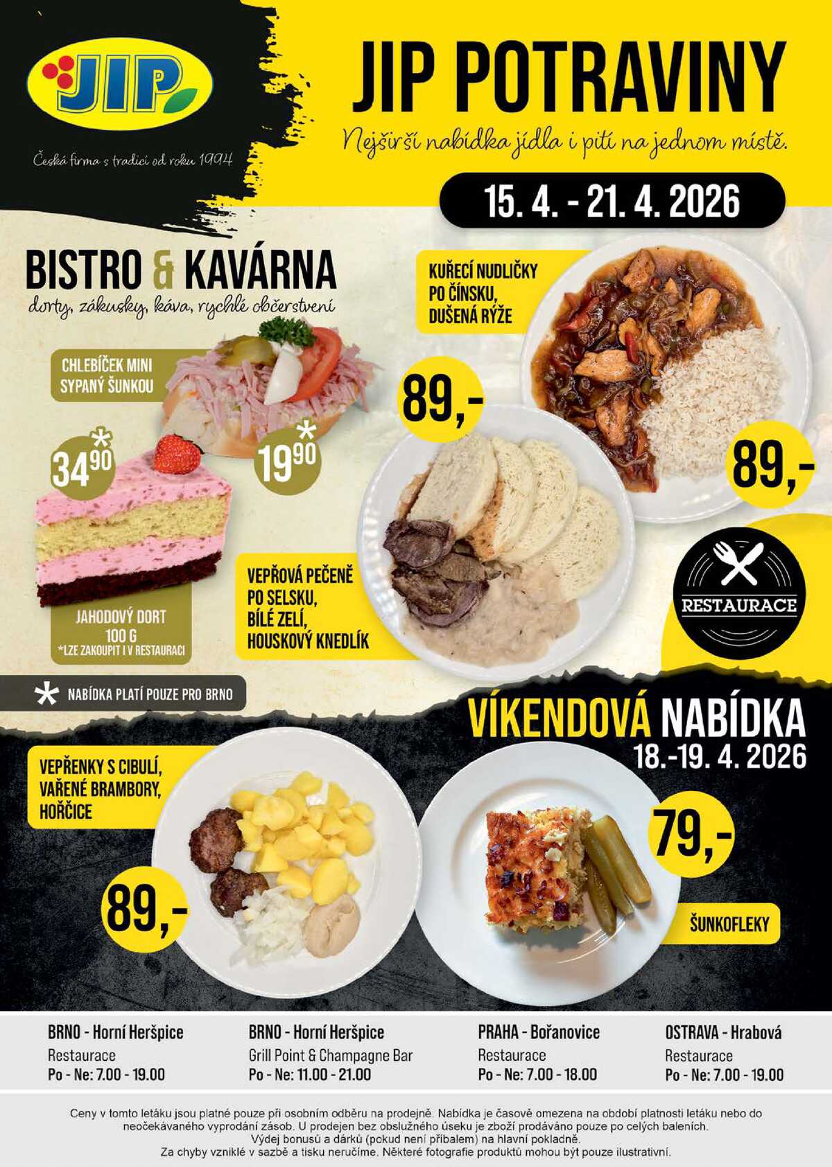 JIP Cash & Carry České Budějovice, Most, Náchod, Polička, Sušice a Svoboda nad Úpou od 15.4. do 21.4.2026 strana 20