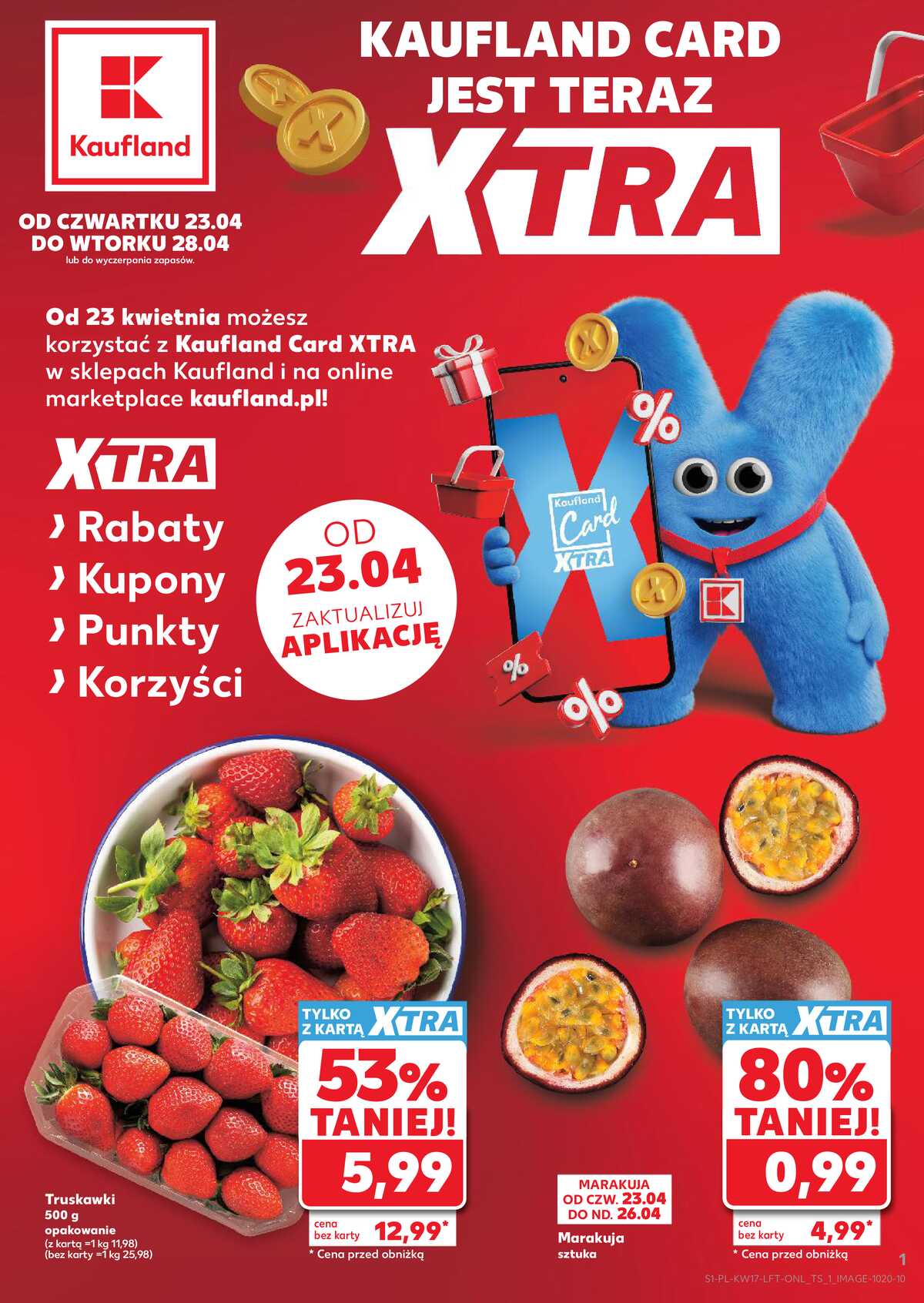 Leták Kaufland Polsko 23.4.-28.4.2026 - Noviny týdne strana 1