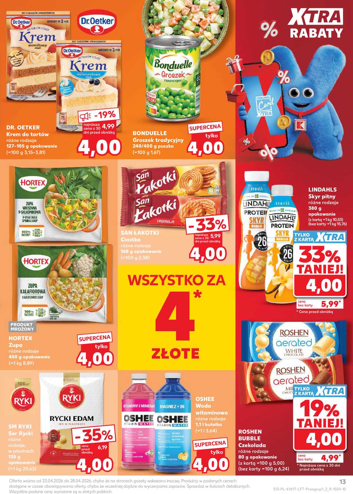 Leták Kaufland Polsko 23.4.-28.4.2026 - Noviny týdne strana 13