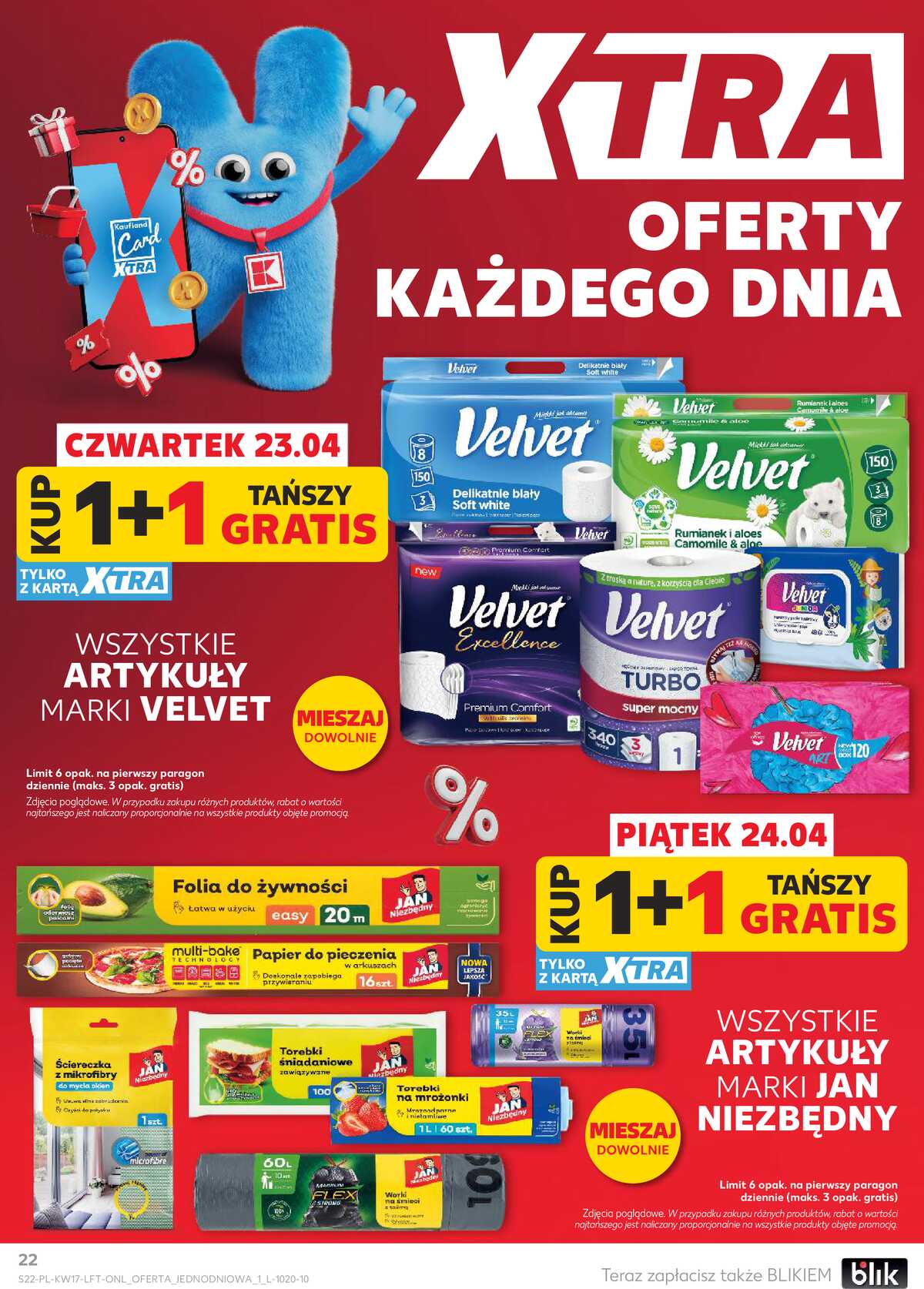 Leták Kaufland Polsko 23.4.-28.4.2026 - Noviny týdne strana 22