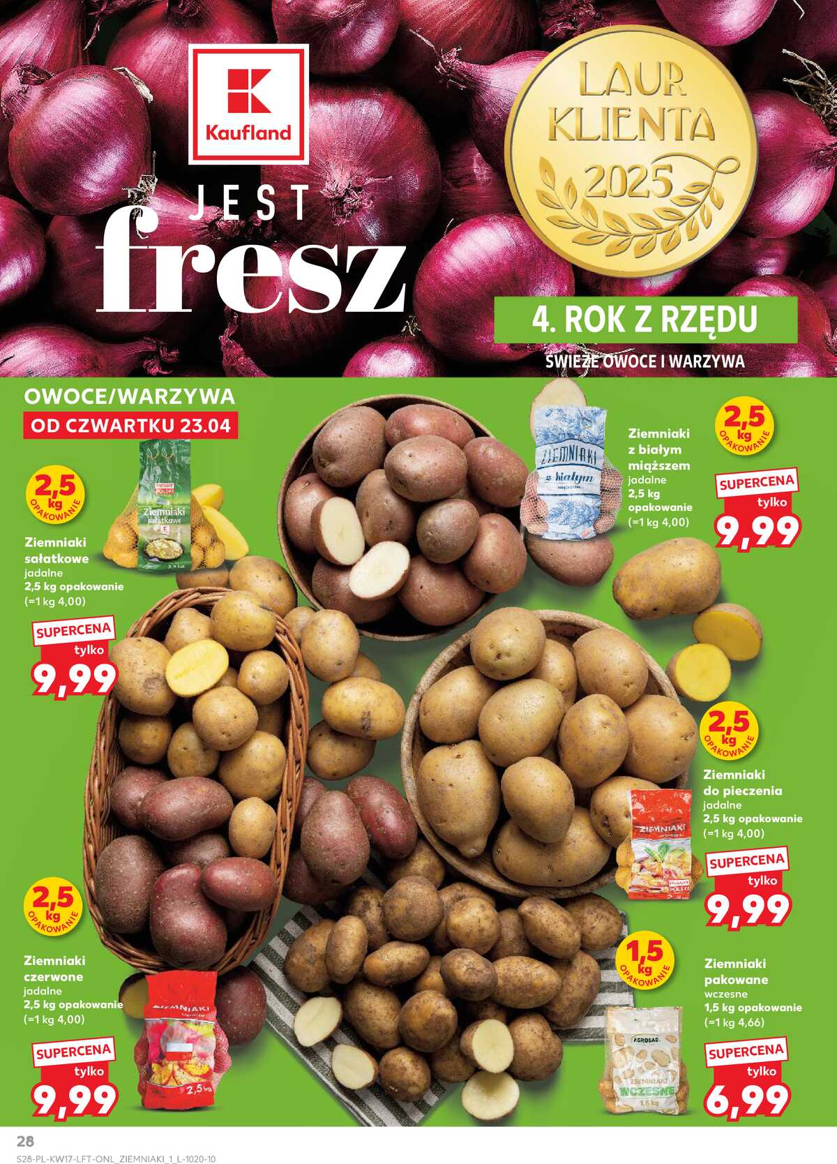 Leták Kaufland Polsko 23.4.-28.4.2026 - Noviny týdne strana 28