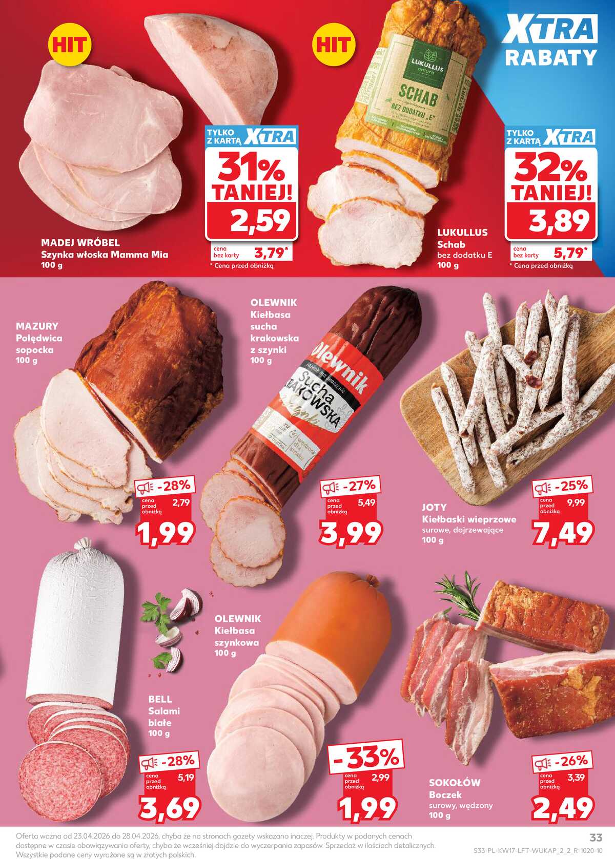Leták Kaufland Polsko 23.4.-28.4.2026 - Noviny týdne strana 33