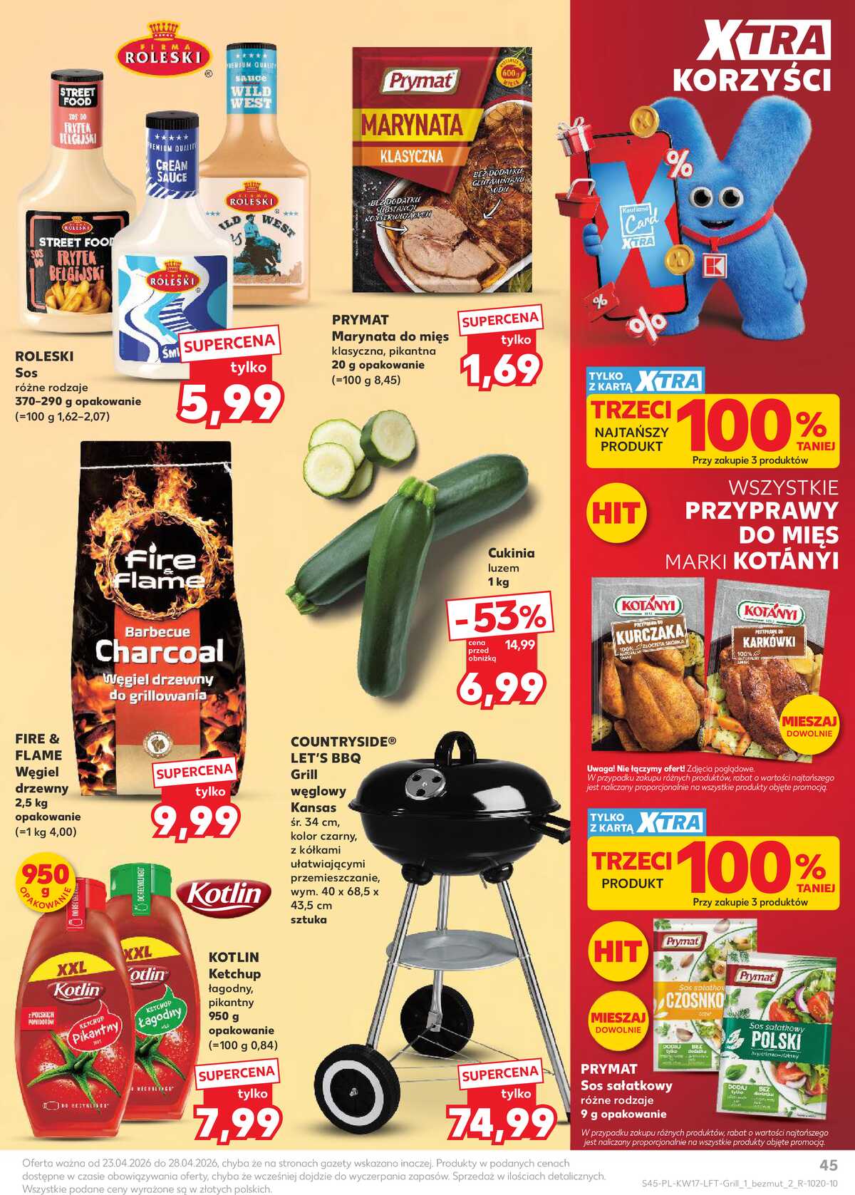 Leták Kaufland Polsko 23.4.-28.4.2026 - Noviny týdne strana 45