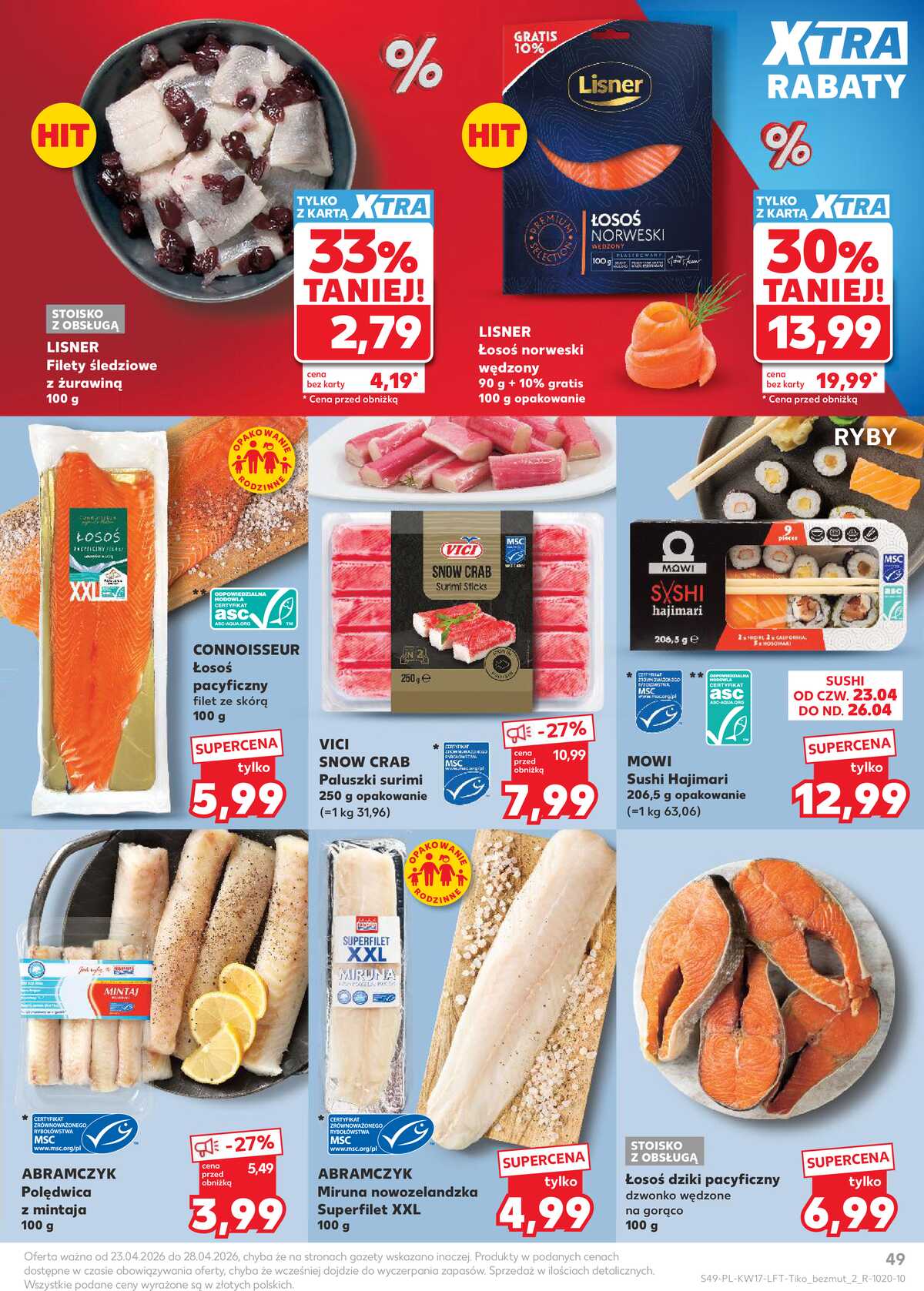 Leták Kaufland Polsko 23.4.-28.4.2026 - Noviny týdne strana 49