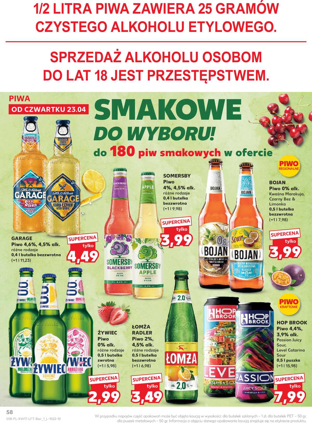 Leták Kaufland Polsko 23.4.-28.4.2026 - Noviny týdne strana 58
