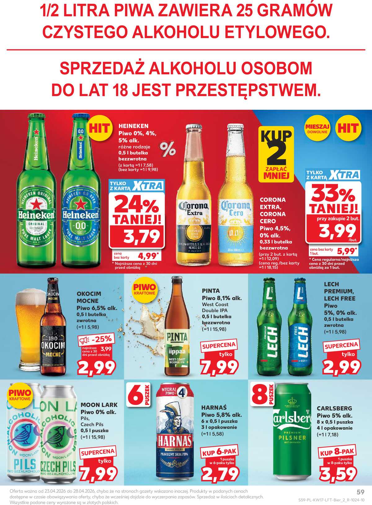 Leták Kaufland Polsko 23.4.-28.4.2026 - Noviny týdne strana 59