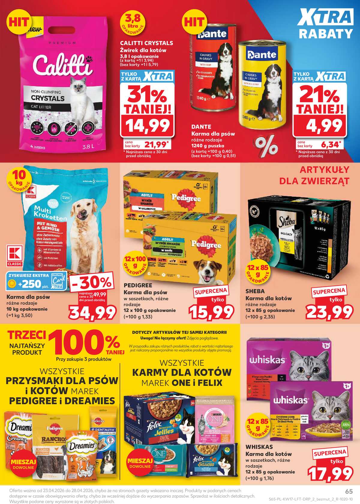 Leták Kaufland Polsko 23.4.-28.4.2026 - Noviny týdne strana 65