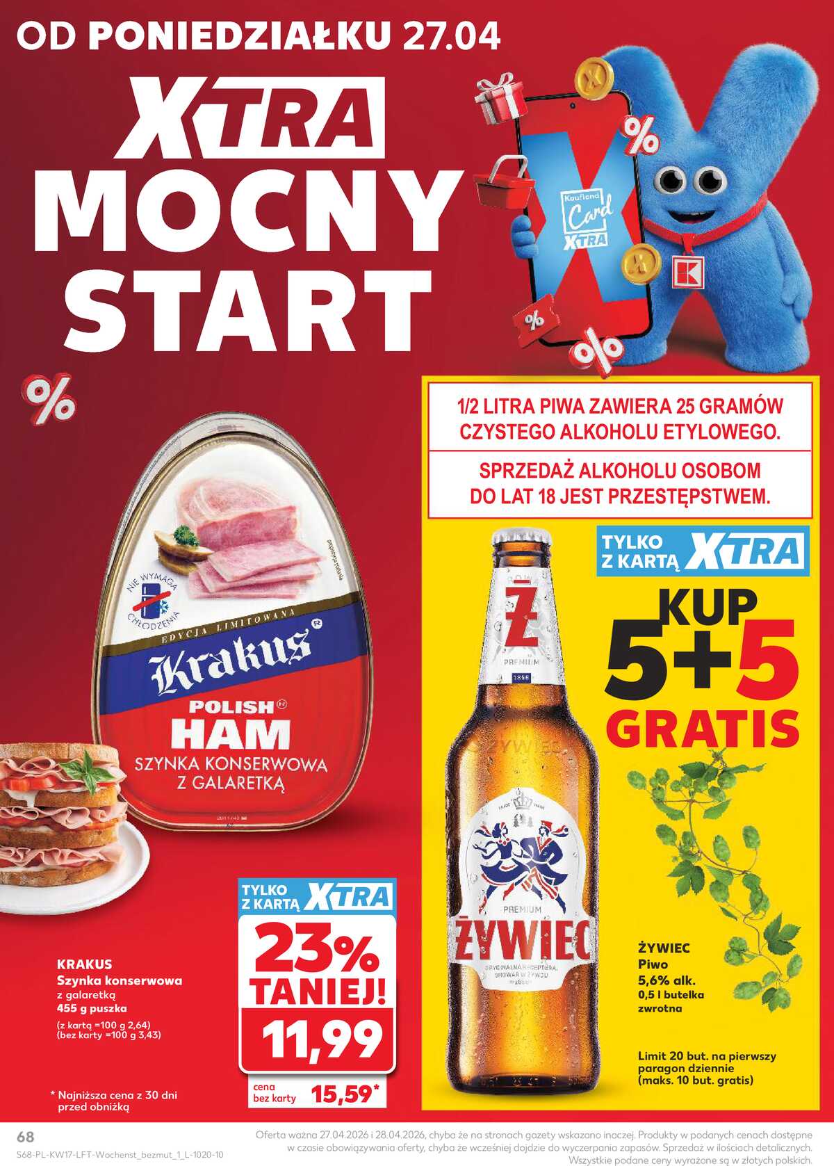 Leták Kaufland Polsko 23.4.-28.4.2026 - Noviny týdne strana 68