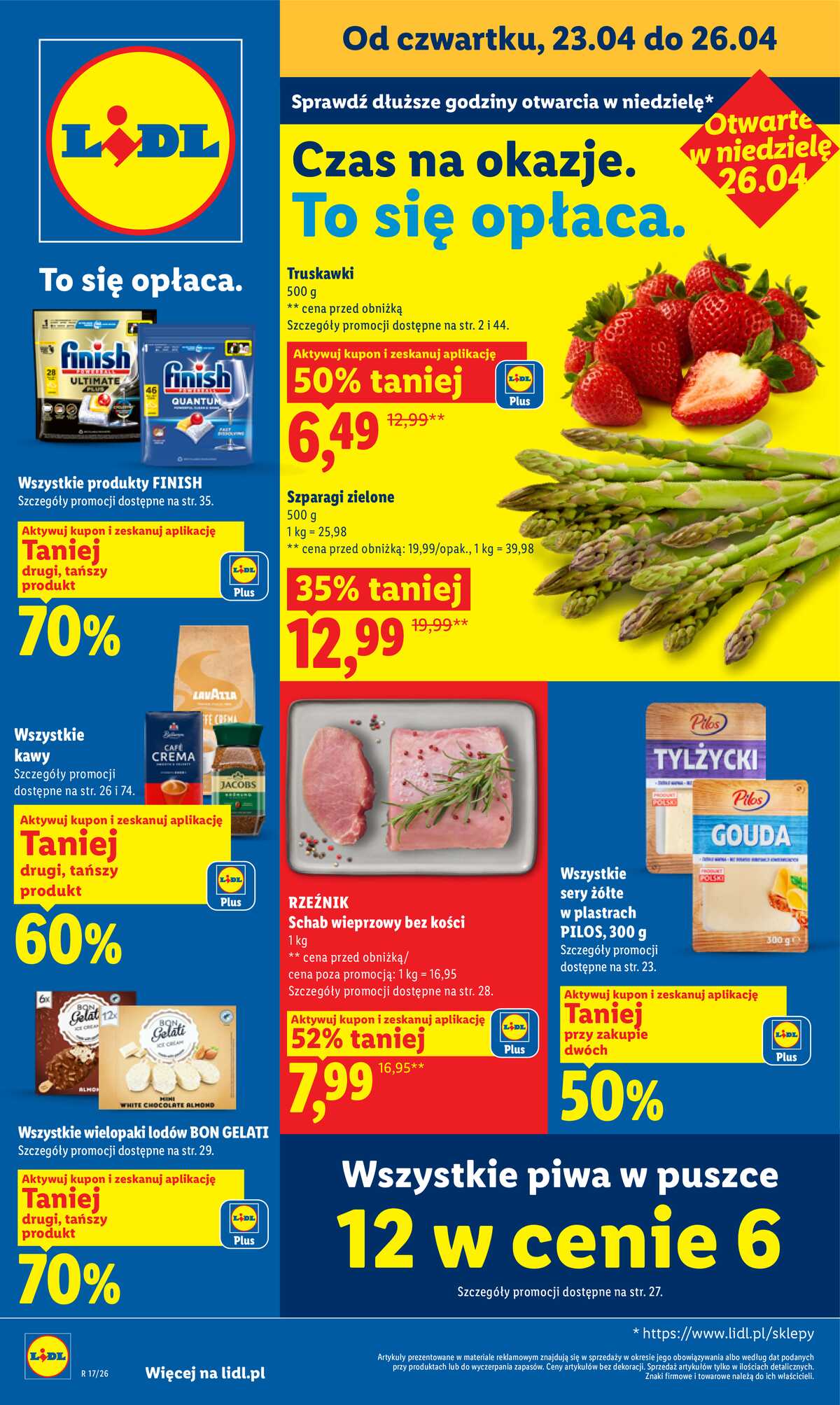 Leták Lidl Polsko 23.4.-26.4.2026 - Zpravodaj platný od 23.04 do 26.04 strana 1