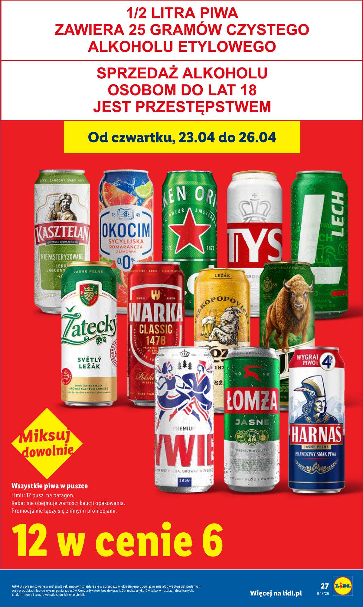 Leták Lidl Polsko 23.4.-26.4.2026 - Zpravodaj platný od 23.04 do 26.04 strana 27
