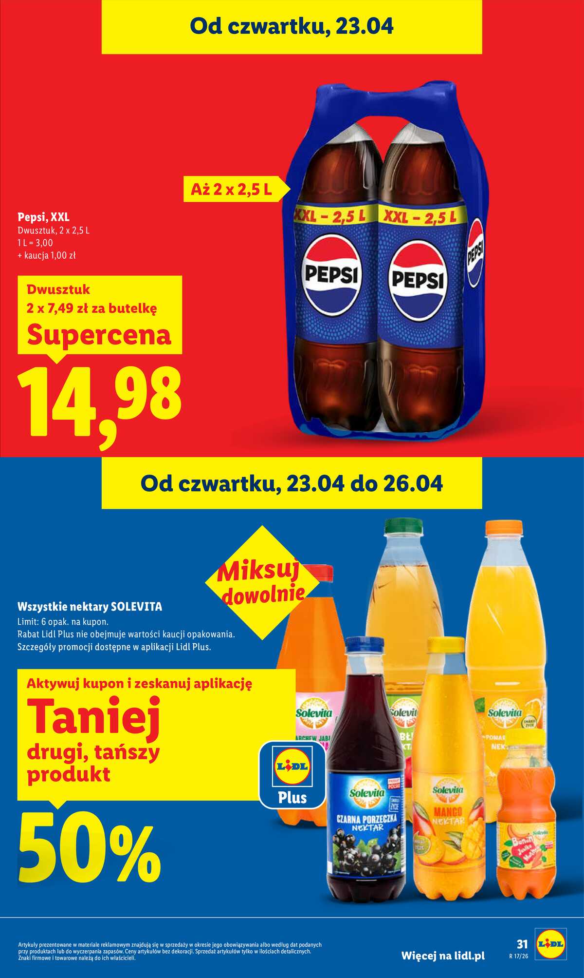 Leták Lidl Polsko 23.4.-26.4.2026 - Zpravodaj platný od 23.04 do 26.04 strana 31