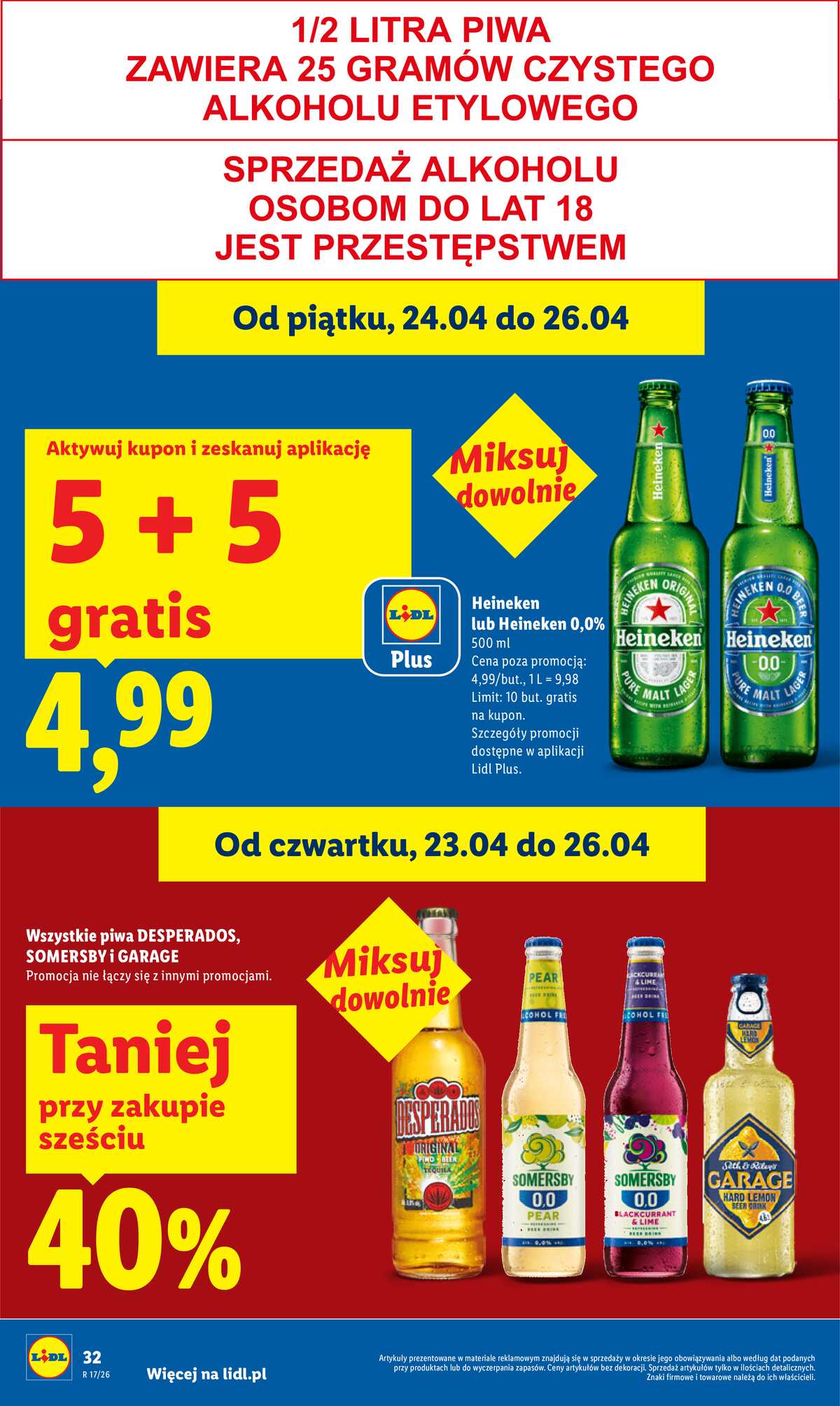 Leták Lidl Polsko 23.4.-26.4.2026 - Zpravodaj platný od 23.04 do 26.04 strana 32