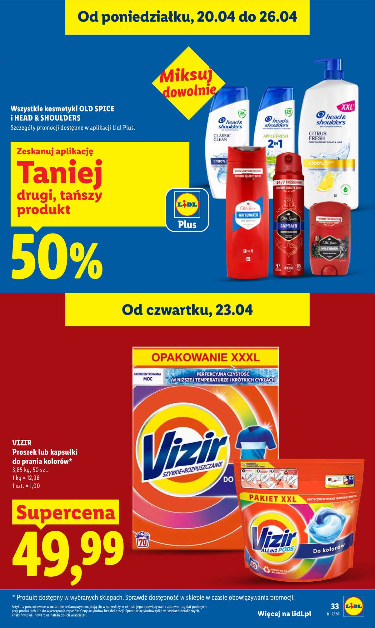 Leták Lidl Polsko 23.4.-26.4.2026 - Zpravodaj platný od 23.04 do 26.04 strana 33