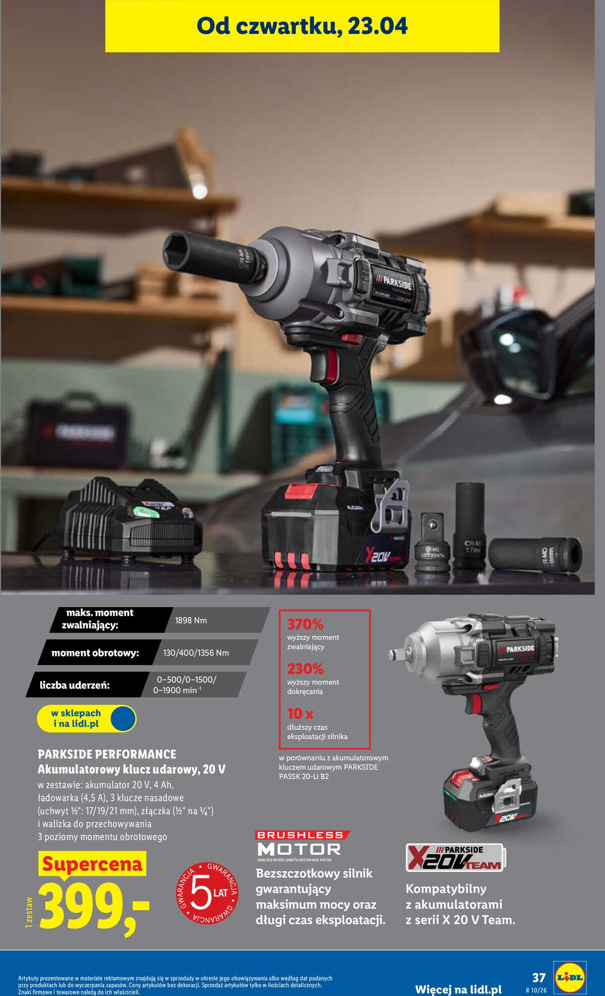 Leták Lidl Polsko 23.4.-26.4.2026 - Zpravodaj platný od 23.04 do 26.04 strana 37