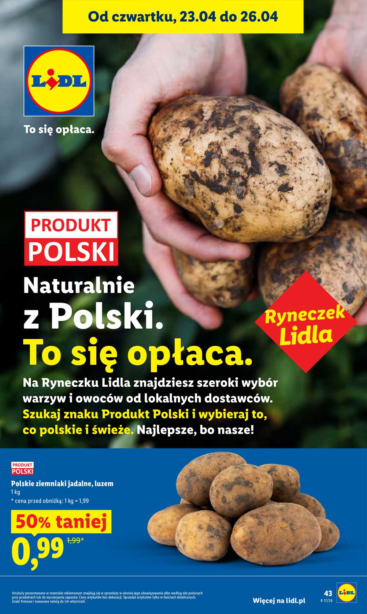 Leták Lidl Polsko 23.4.-26.4.2026 - Zpravodaj platný od 23.04 do 26.04 strana 43