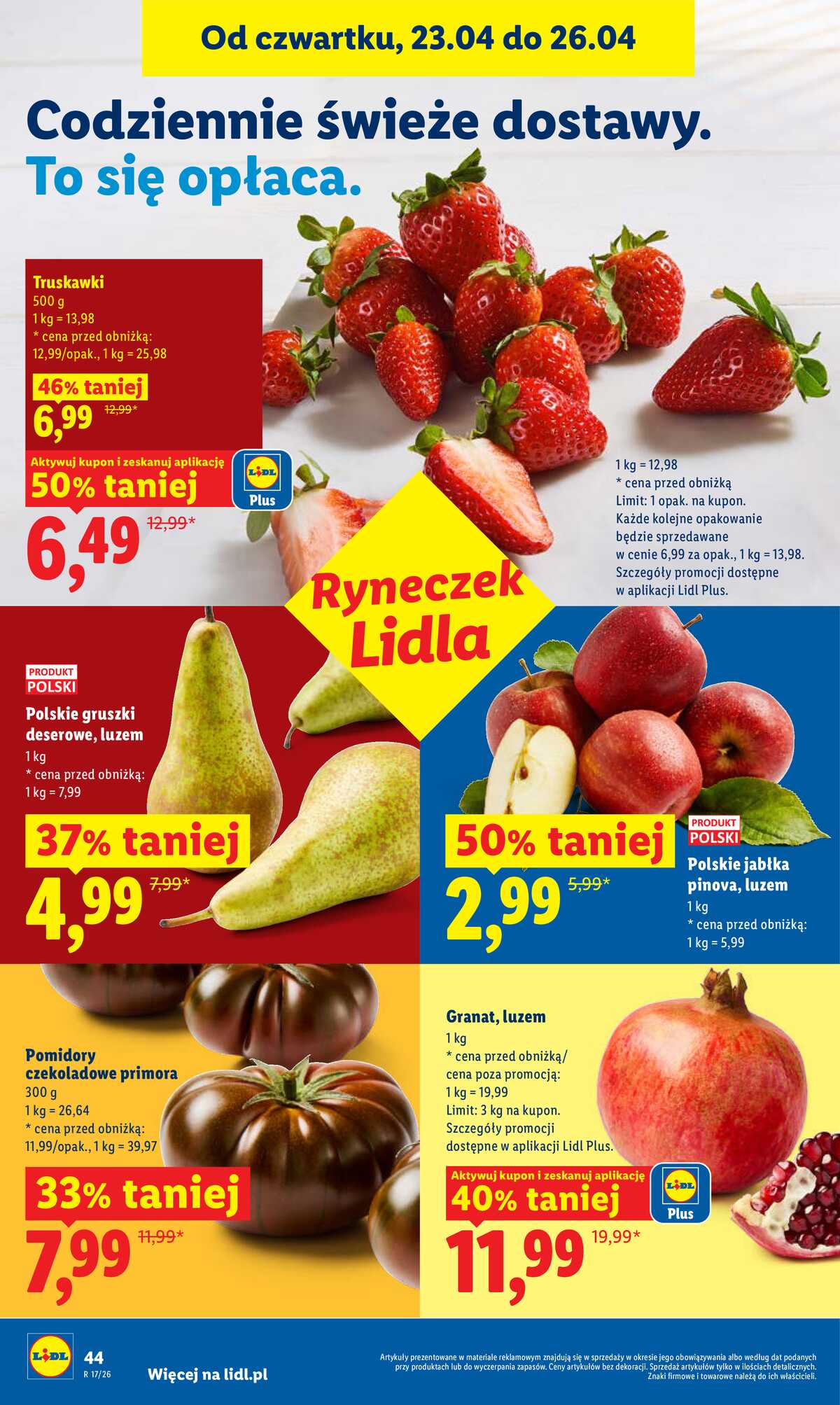 Leták Lidl Polsko 23.4.-26.4.2026 - Zpravodaj platný od 23.04 do 26.04 strana 44