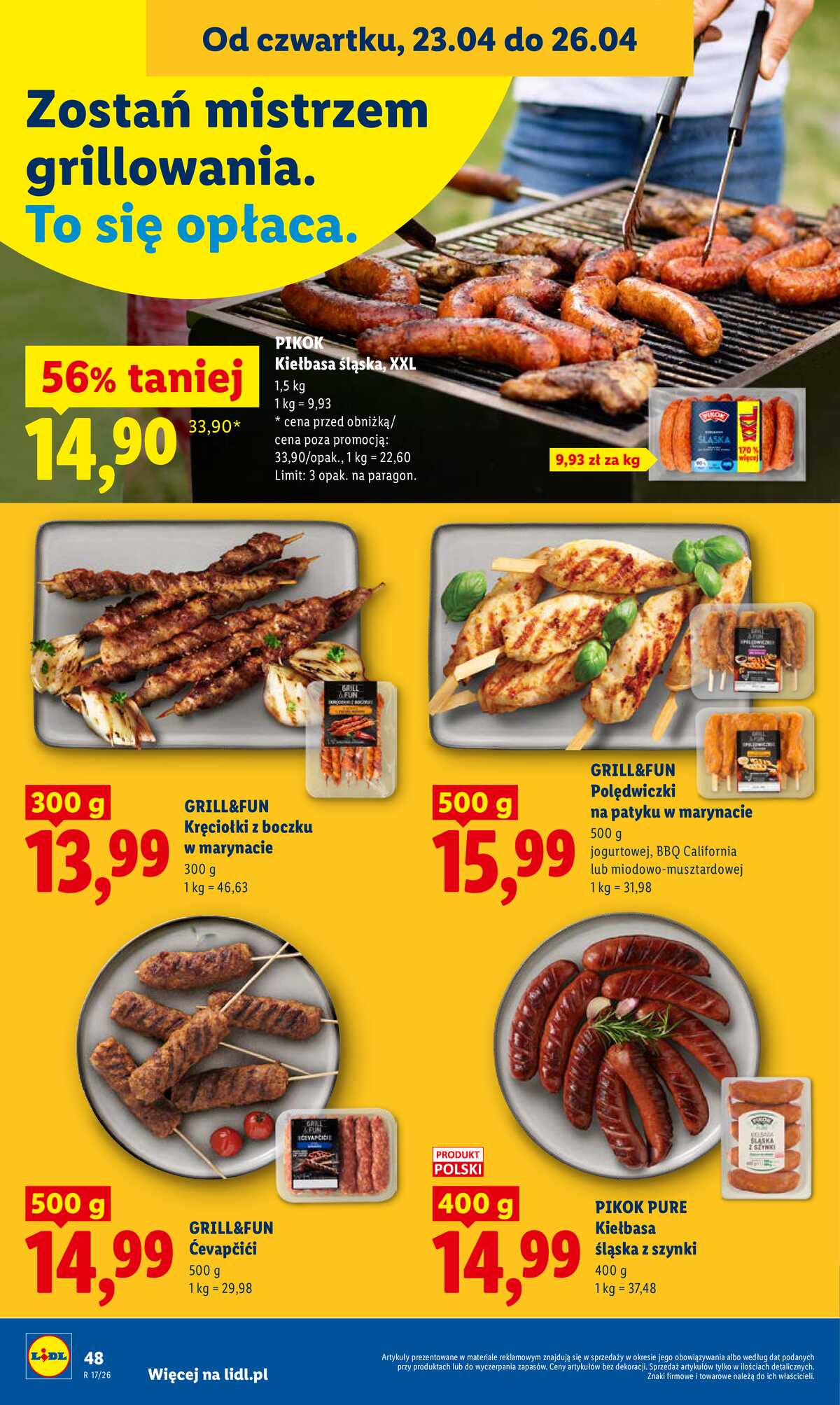 Leták Lidl Polsko 23.4.-26.4.2026 - Zpravodaj platný od 23.04 do 26.04 strana 48