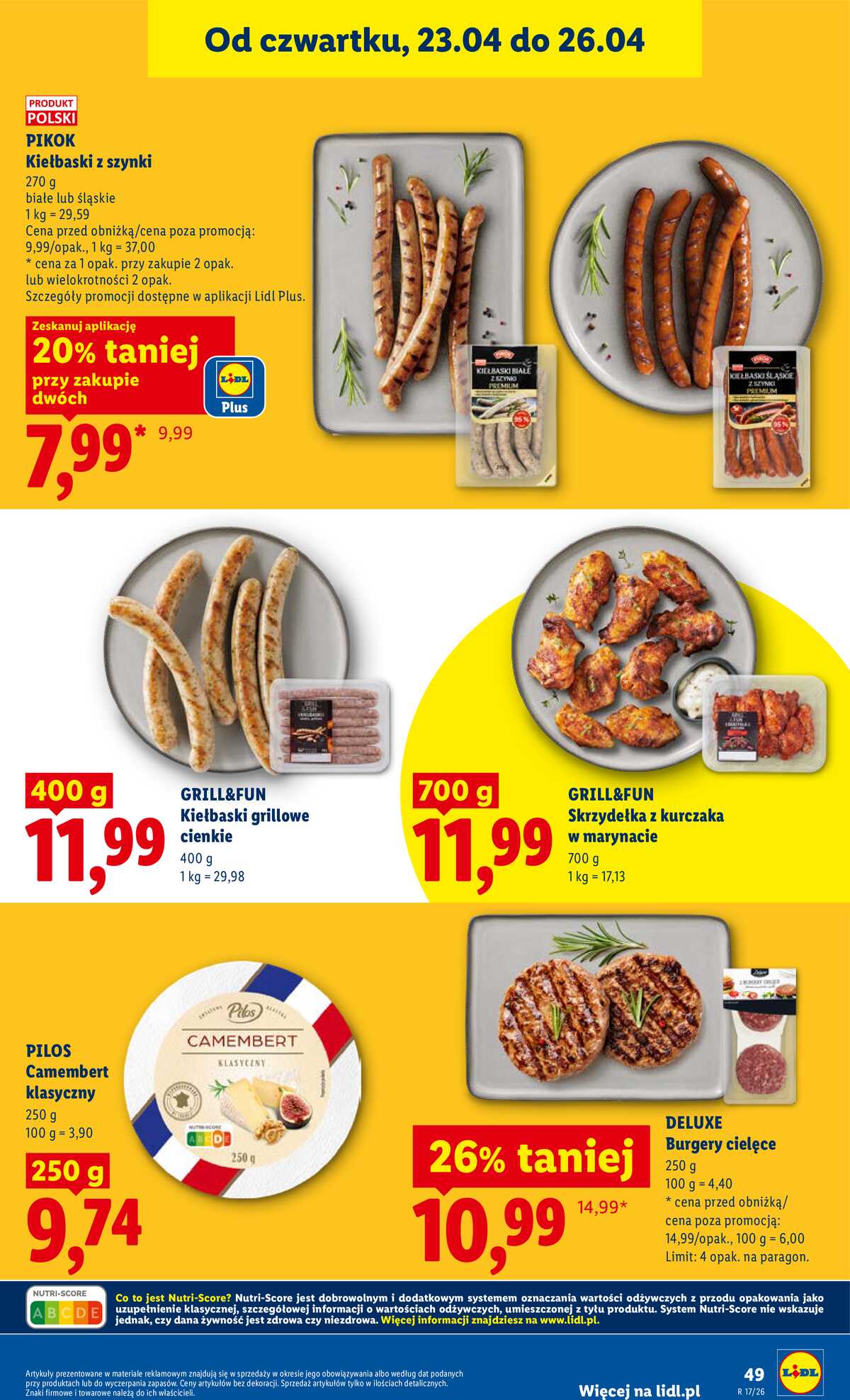 Leták Lidl Polsko 23.4.-26.4.2026 - Zpravodaj platný od 23.04 do 26.04 strana 49