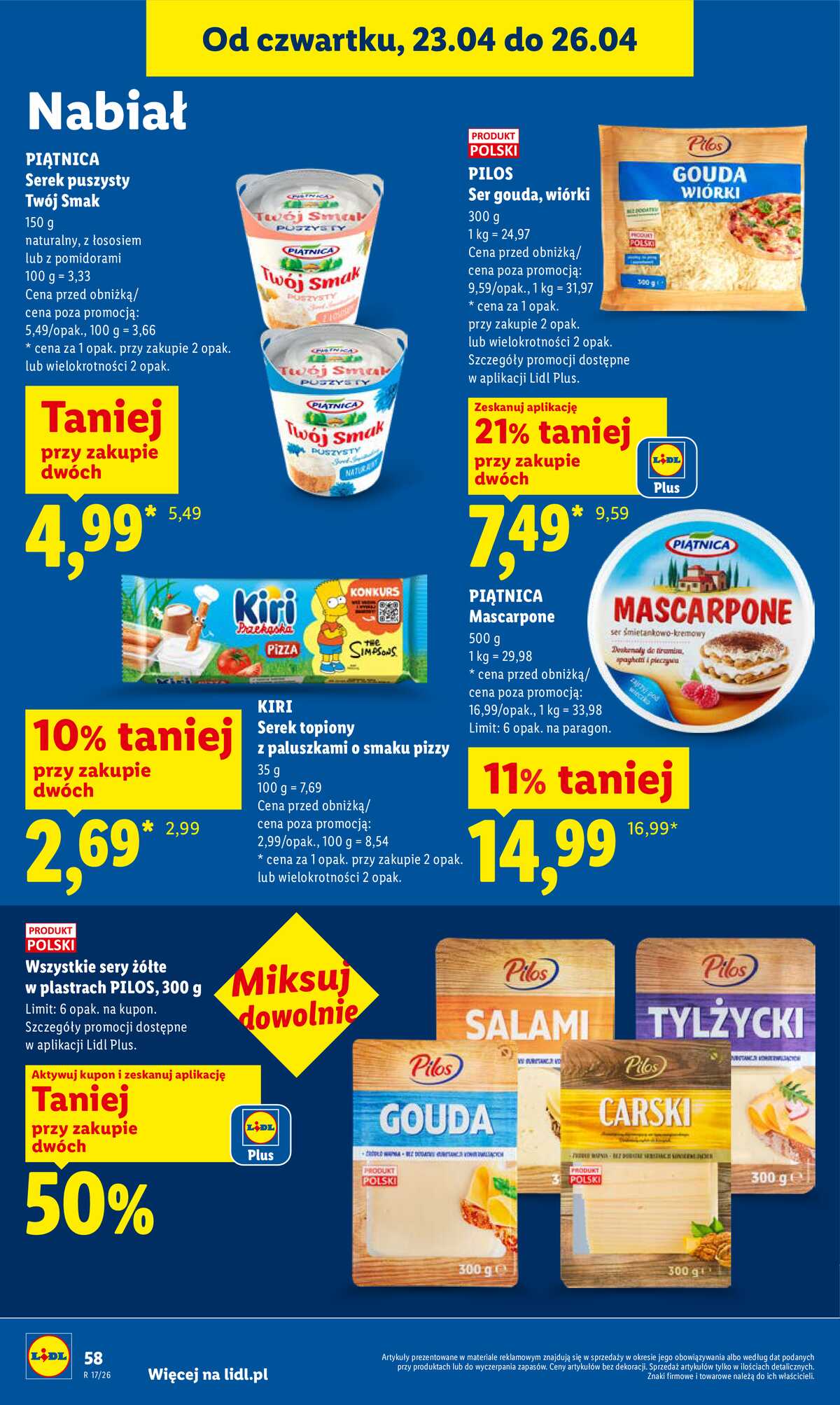 Leták Lidl Polsko 23.4.-26.4.2026 - Zpravodaj platný od 23.04 do 26.04 strana 58