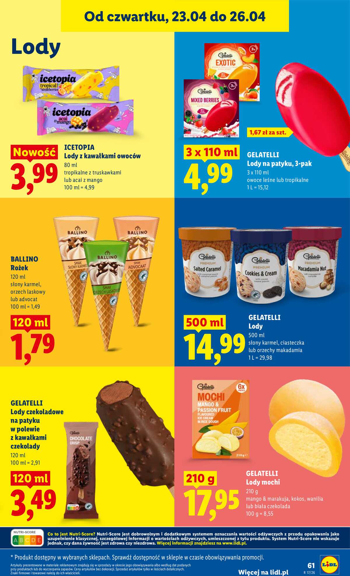 Leták Lidl Polsko 23.4.-26.4.2026 - Zpravodaj platný od 23.04 do 26.04 strana 61
