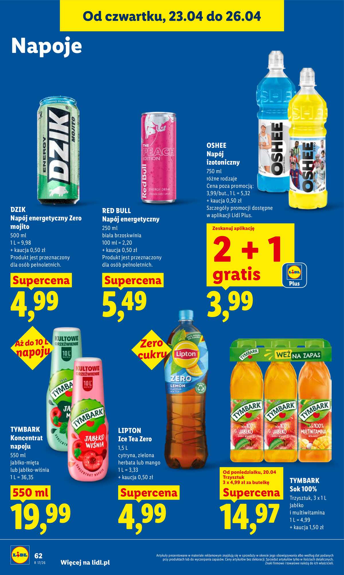 Leták Lidl Polsko 23.4.-26.4.2026 - Zpravodaj platný od 23.04 do 26.04 strana 62