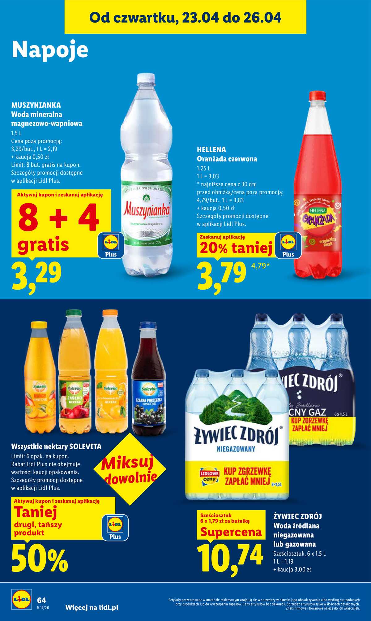 Leták Lidl Polsko 23.4.-26.4.2026 - Zpravodaj platný od 23.04 do 26.04 strana 64