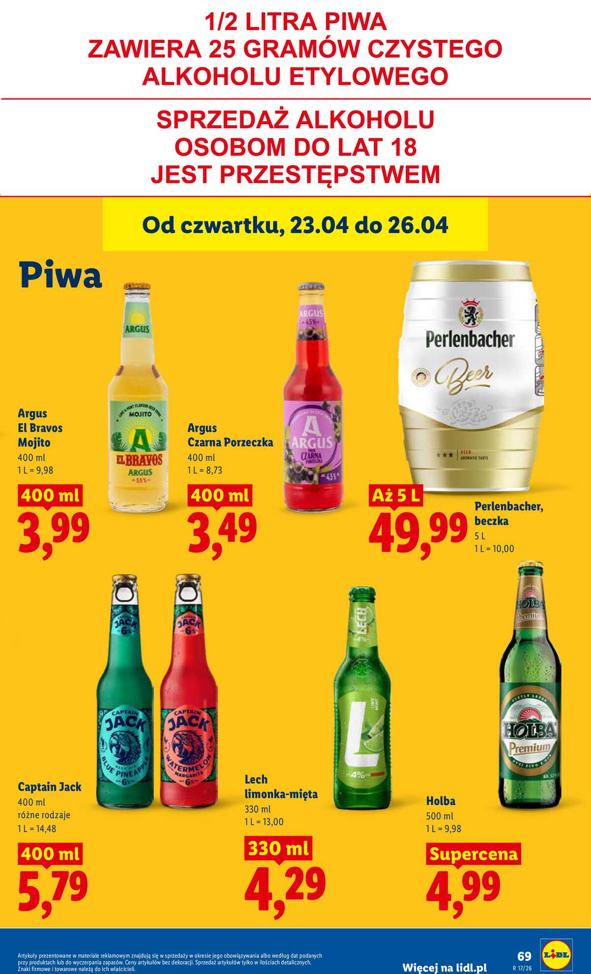 Leták Lidl Polsko 23.4.-26.4.2026 - Zpravodaj platný od 23.04 do 26.04 strana 69