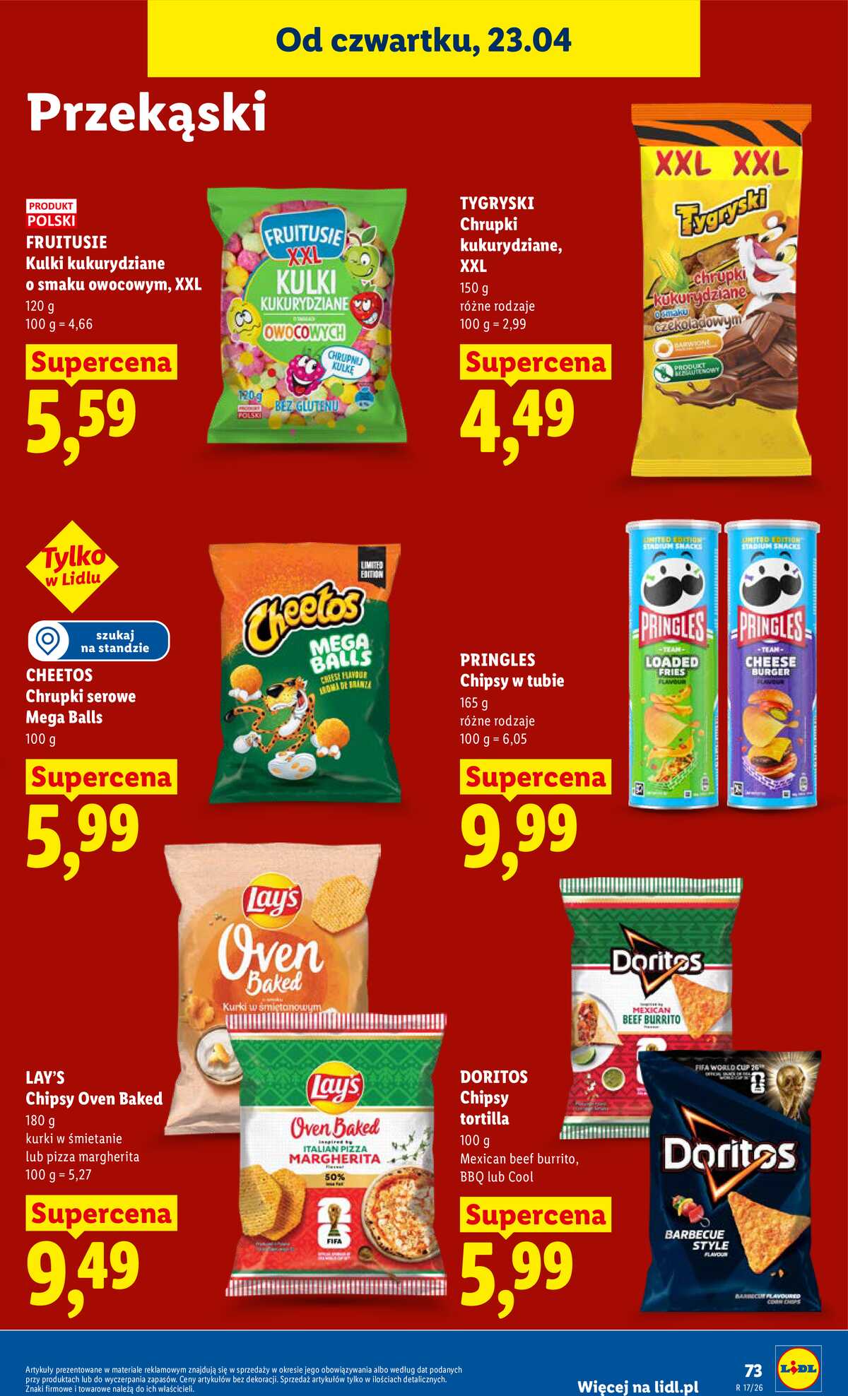 Leták Lidl Polsko 23.4.-26.4.2026 - Zpravodaj platný od 23.04 do 26.04 strana 73