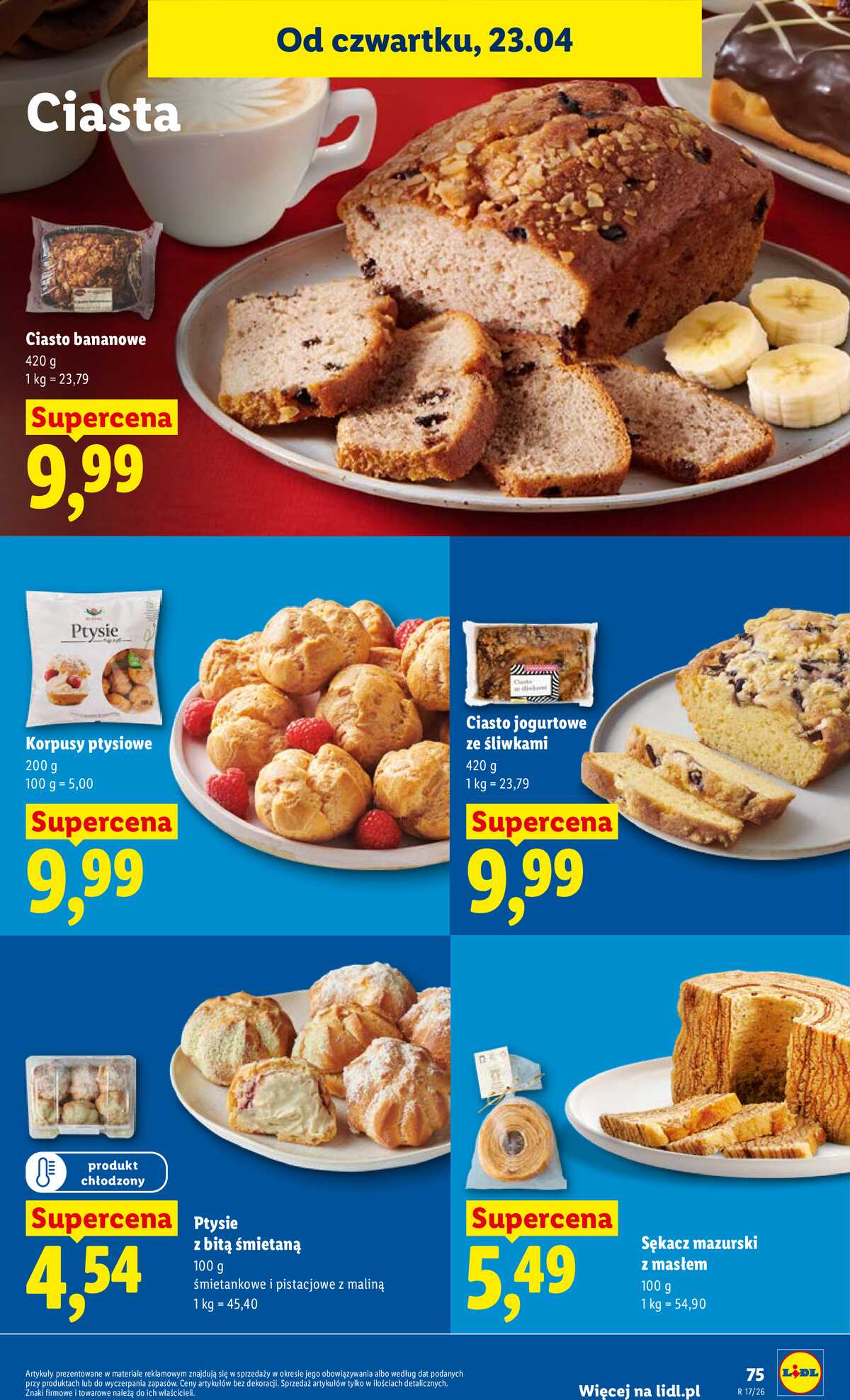 Leták Lidl Polsko 23.4.-26.4.2026 - Zpravodaj platný od 23.04 do 26.04 strana 75