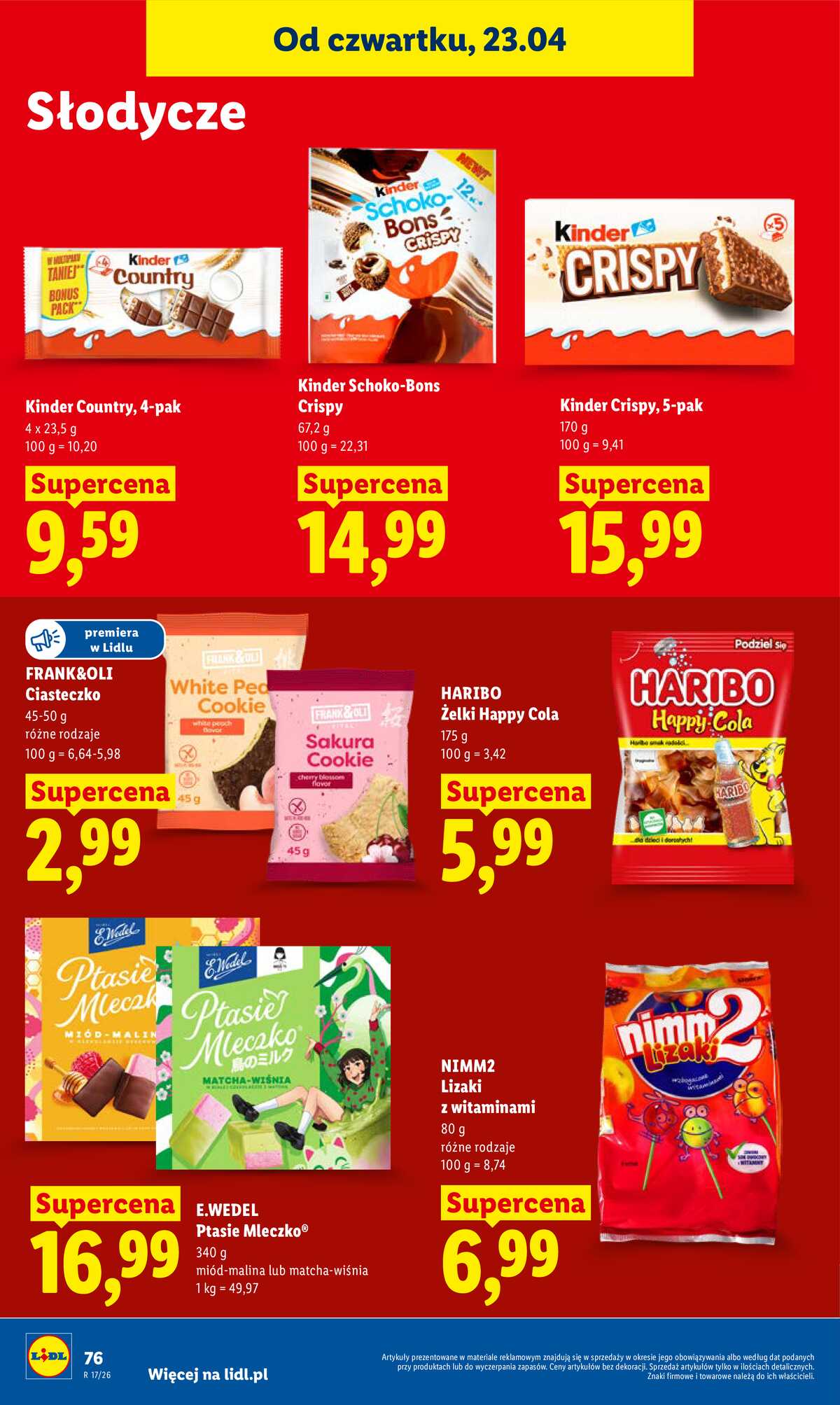 Leták Lidl Polsko 23.4.-26.4.2026 - Zpravodaj platný od 23.04 do 26.04 strana 76