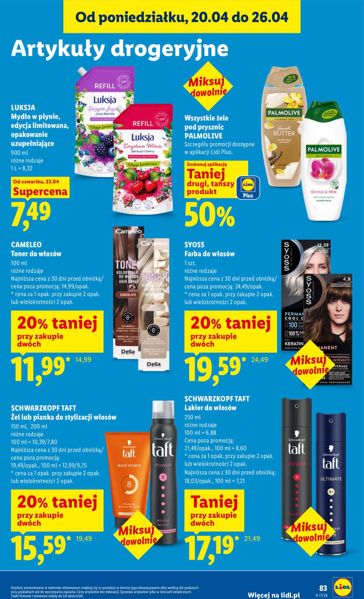 Leták Lidl Polsko 23.4.-26.4.2026 - Zpravodaj platný od 23.04 do 26.04 strana 83